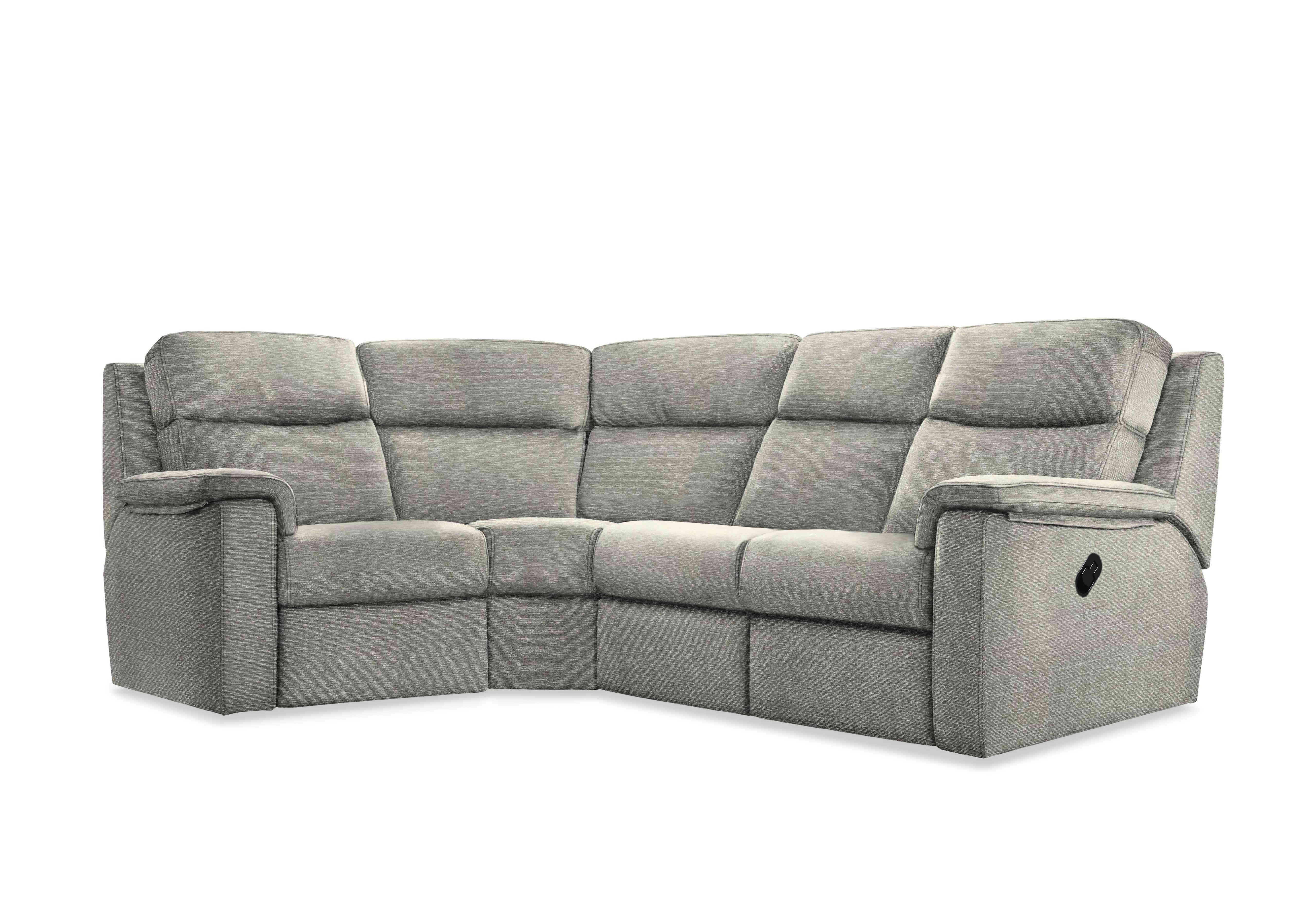 Thornbury Fabric Manual Recliner Corner Sofa in B076 Mirage Powder on Furniture Village