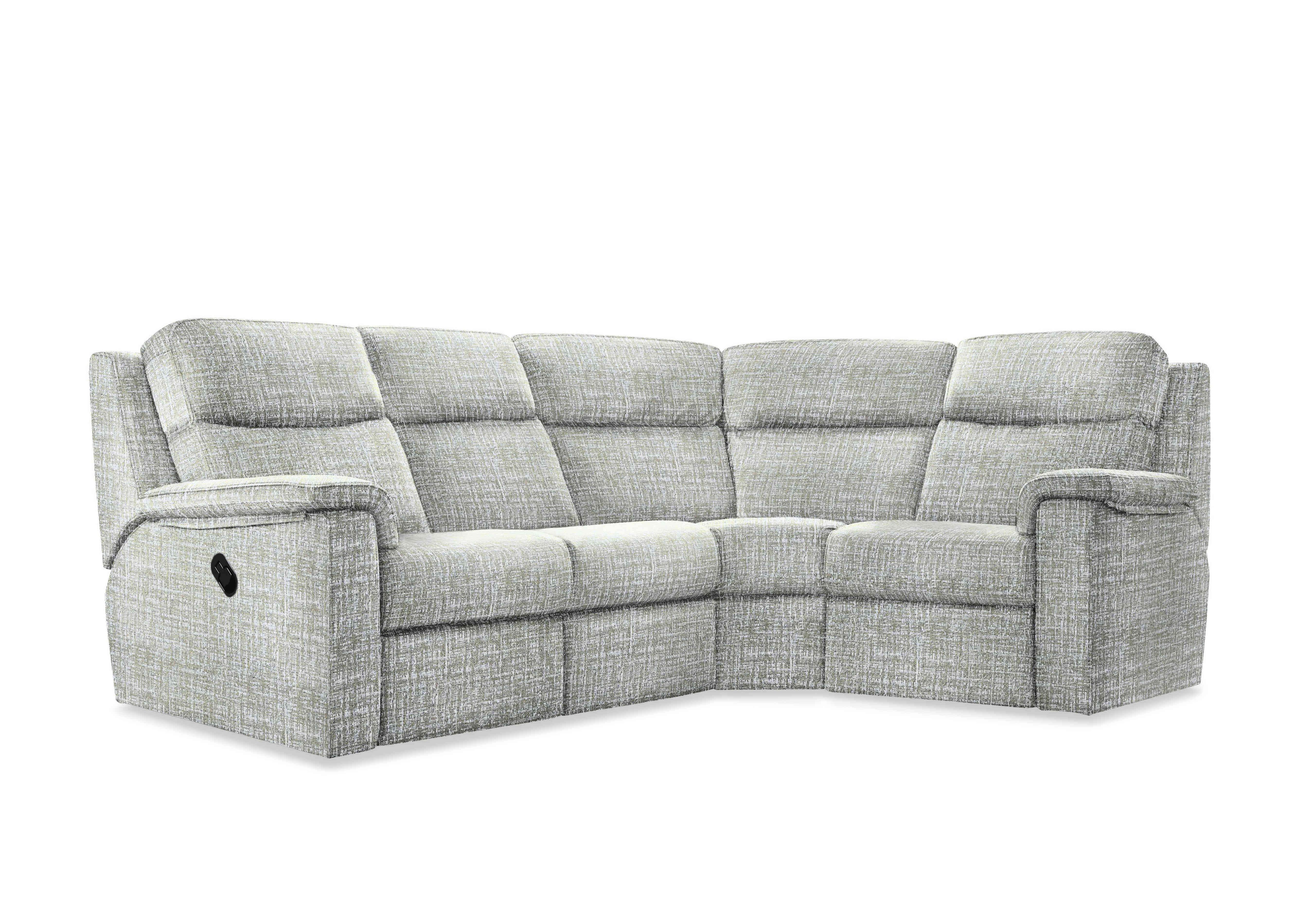 Thornbury Fabric Manual Recliner Corner Sofa in B102 Shore Oatmeal on Furniture Village