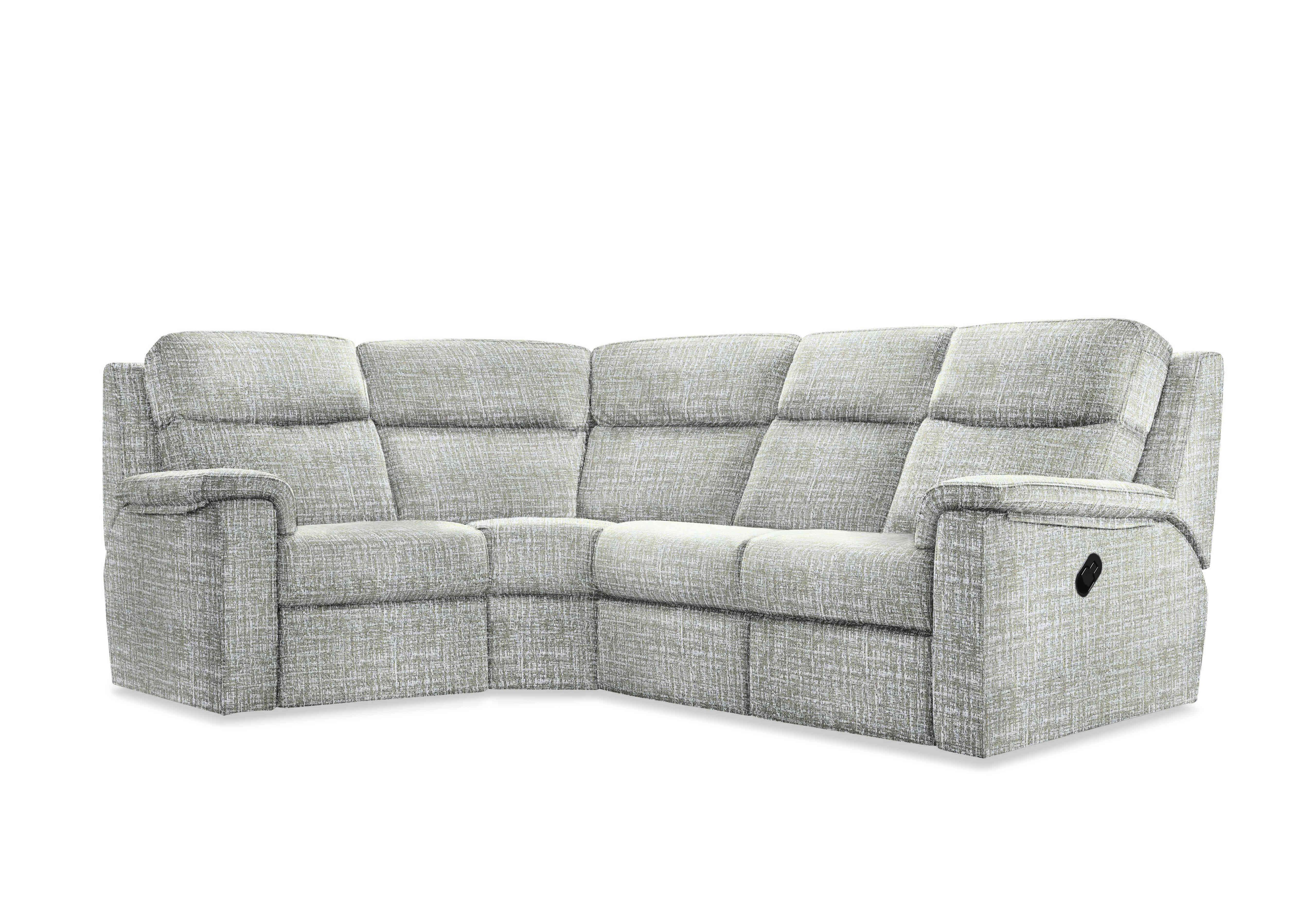 Thornbury Fabric Manual Recliner Corner Sofa in B102 Shore Oatmeal on Furniture Village