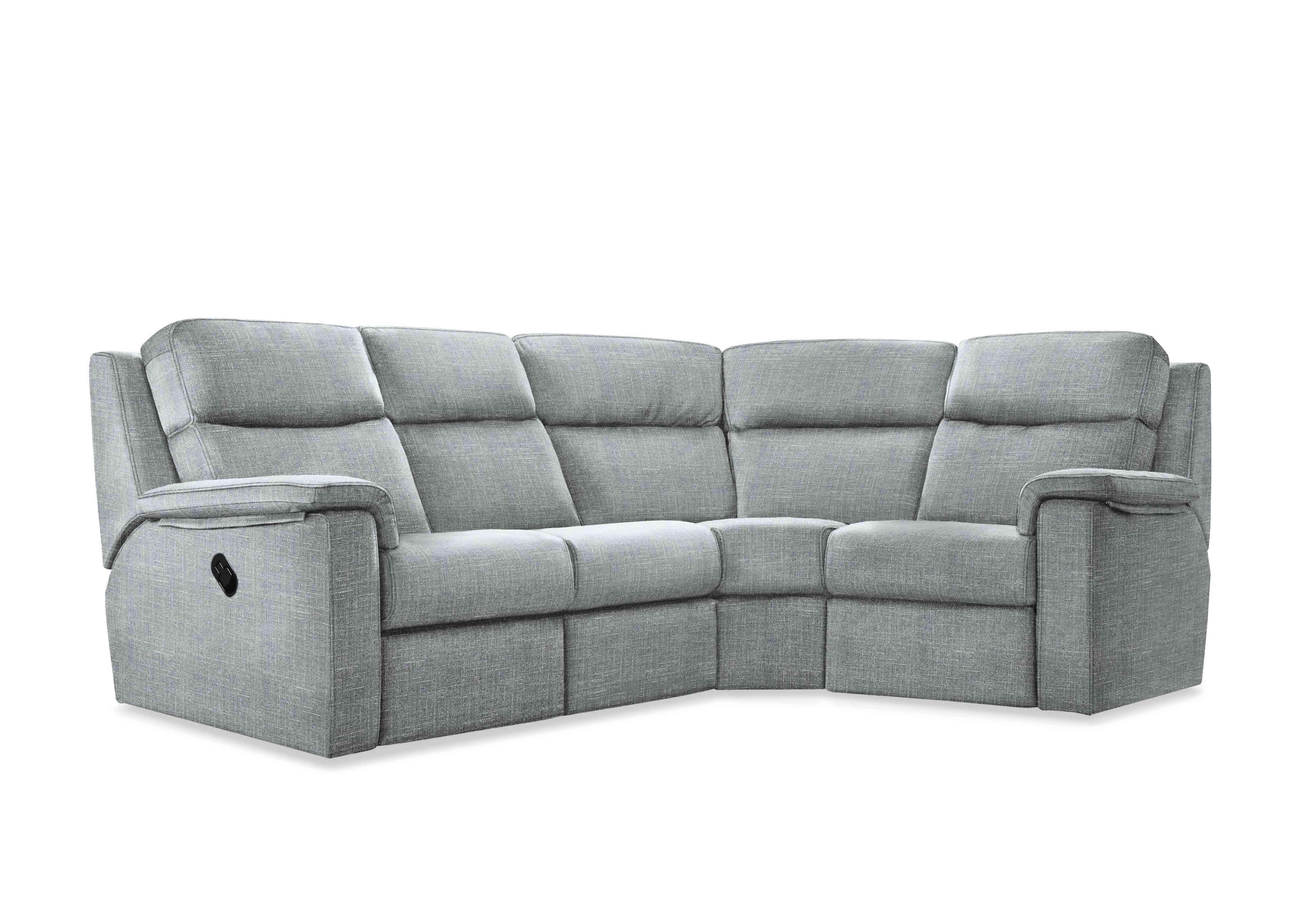 Thornbury Fabric Manual Recliner Corner Sofa in B932 Beach Duck Egg on Furniture Village
