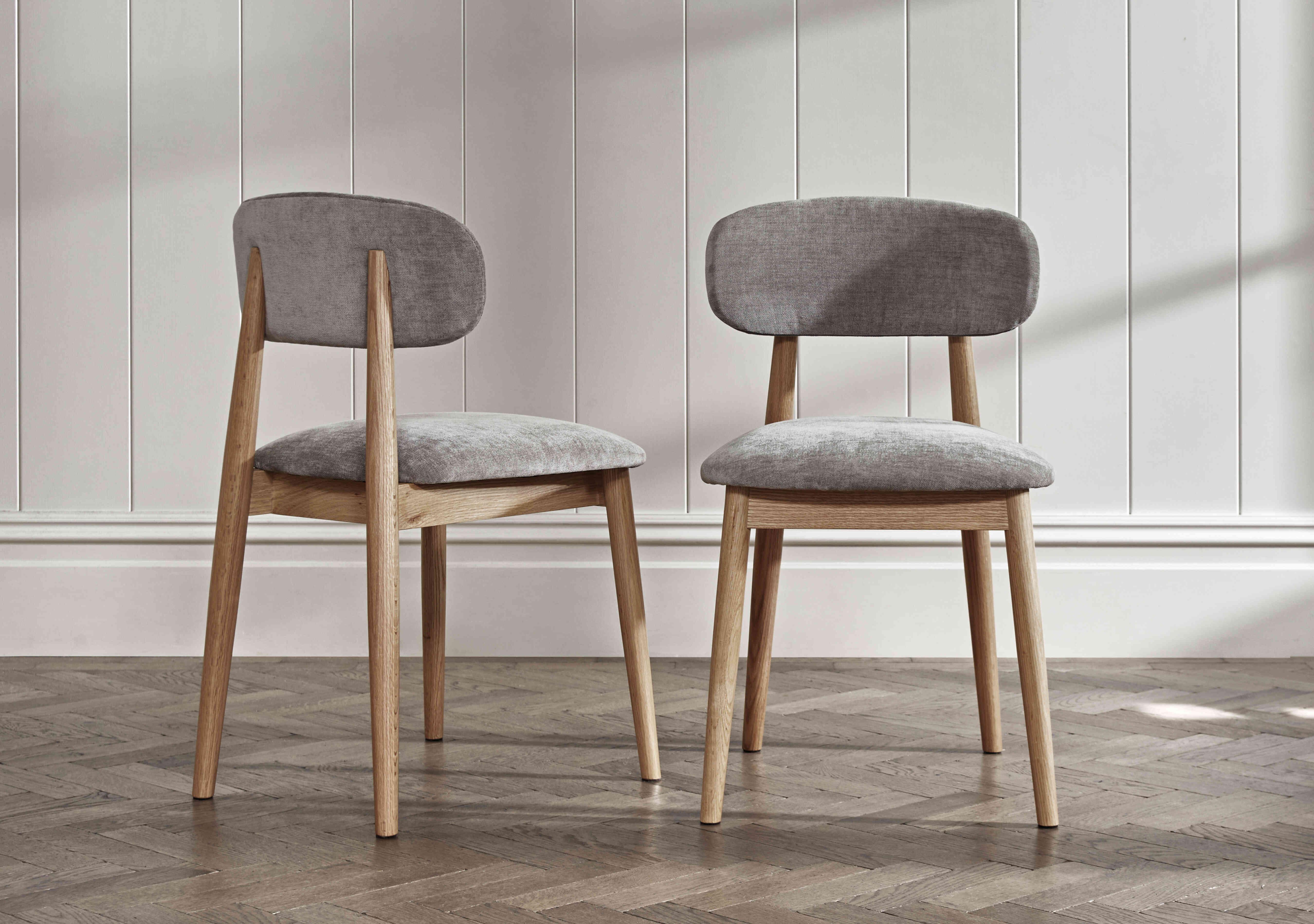 Stockholm Pair of Wooden Dining Chairs in  on Furniture Village