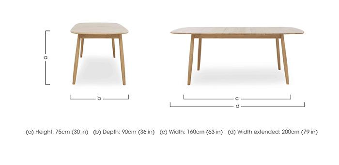 Stockholm Large Extending Dining Table in  on Furniture Village