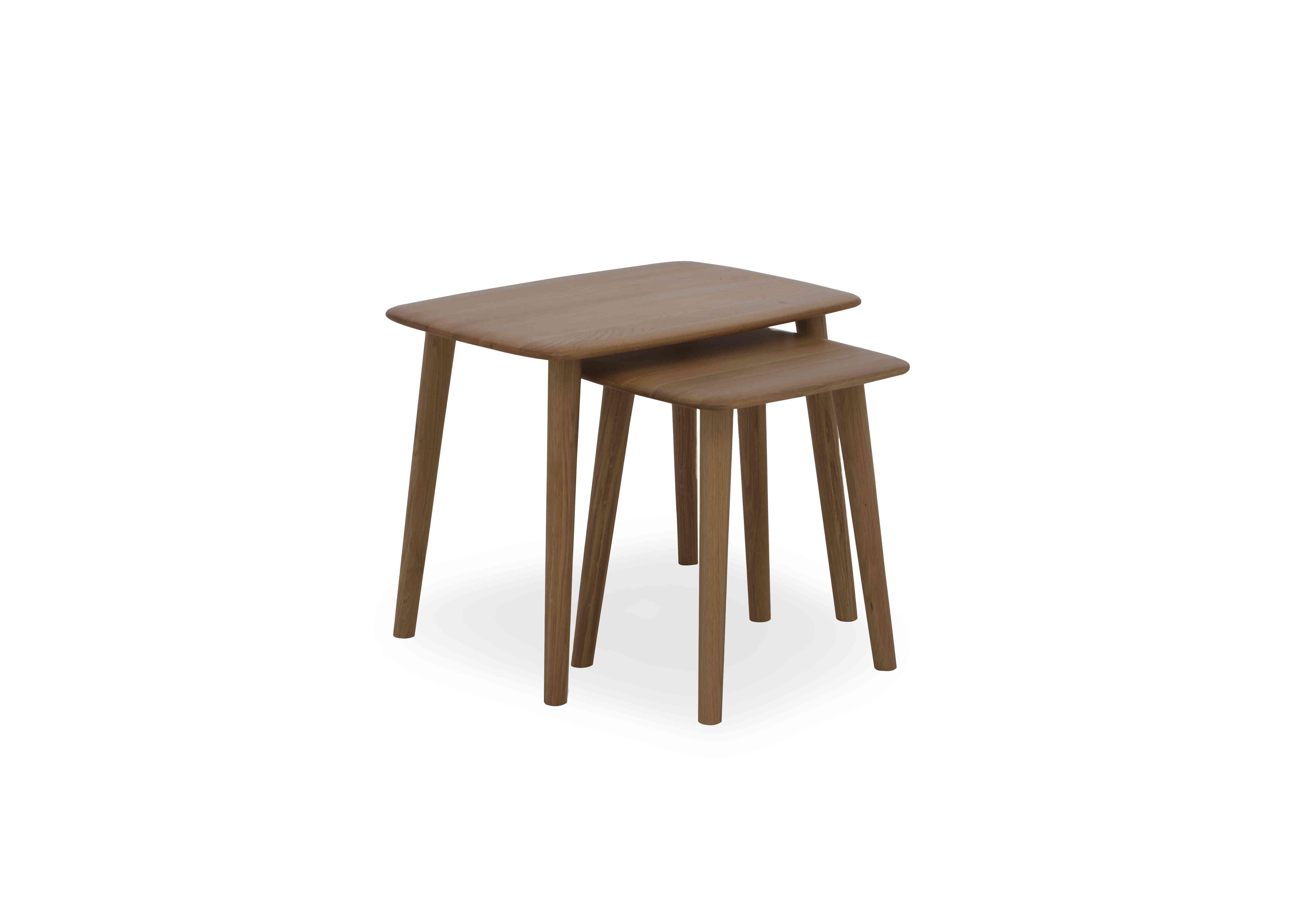 Stockholm Nest of Tables in Dark Oak on Furniture Village