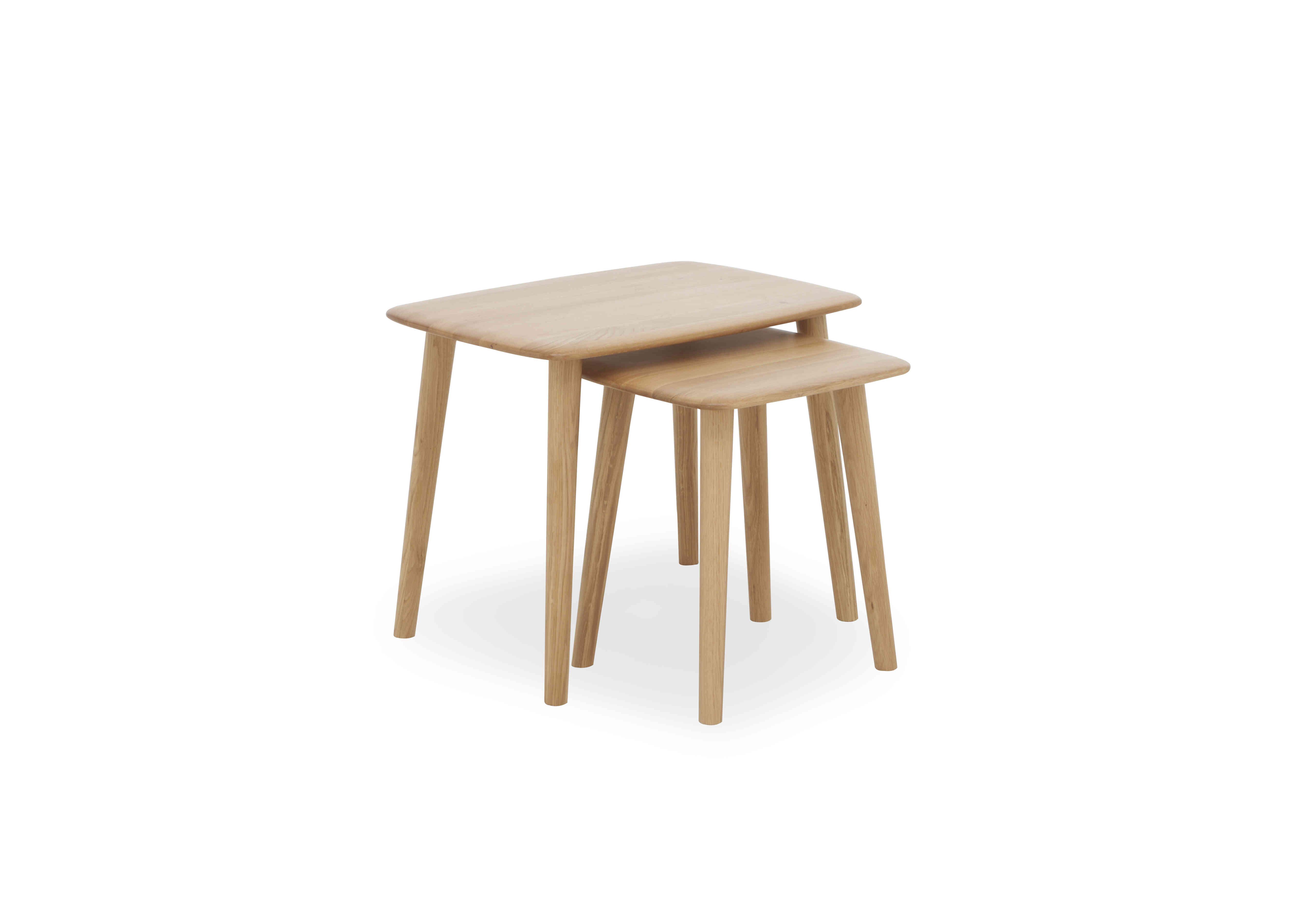 Stockholm Nest of Tables in Light Oak on Furniture Village