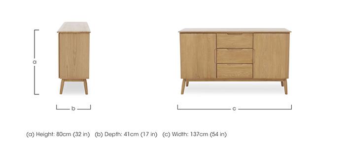 Stockholm Large Sideboard in  on Furniture Village