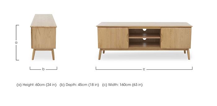 Stockholm Large TV Cabinet in  on Furniture Village