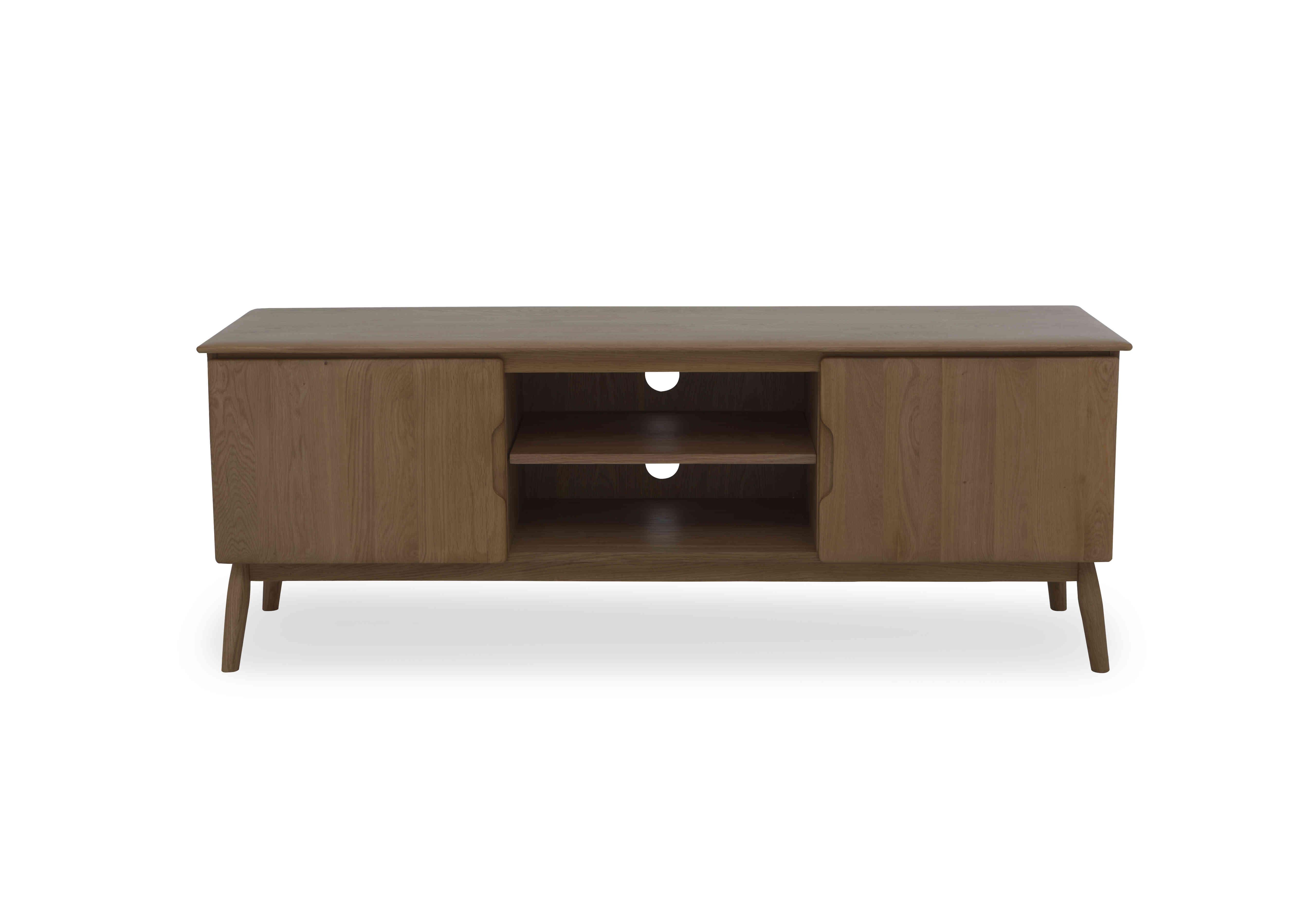 Stockholm Large TV Cabinet in Dark Oak on Furniture Village