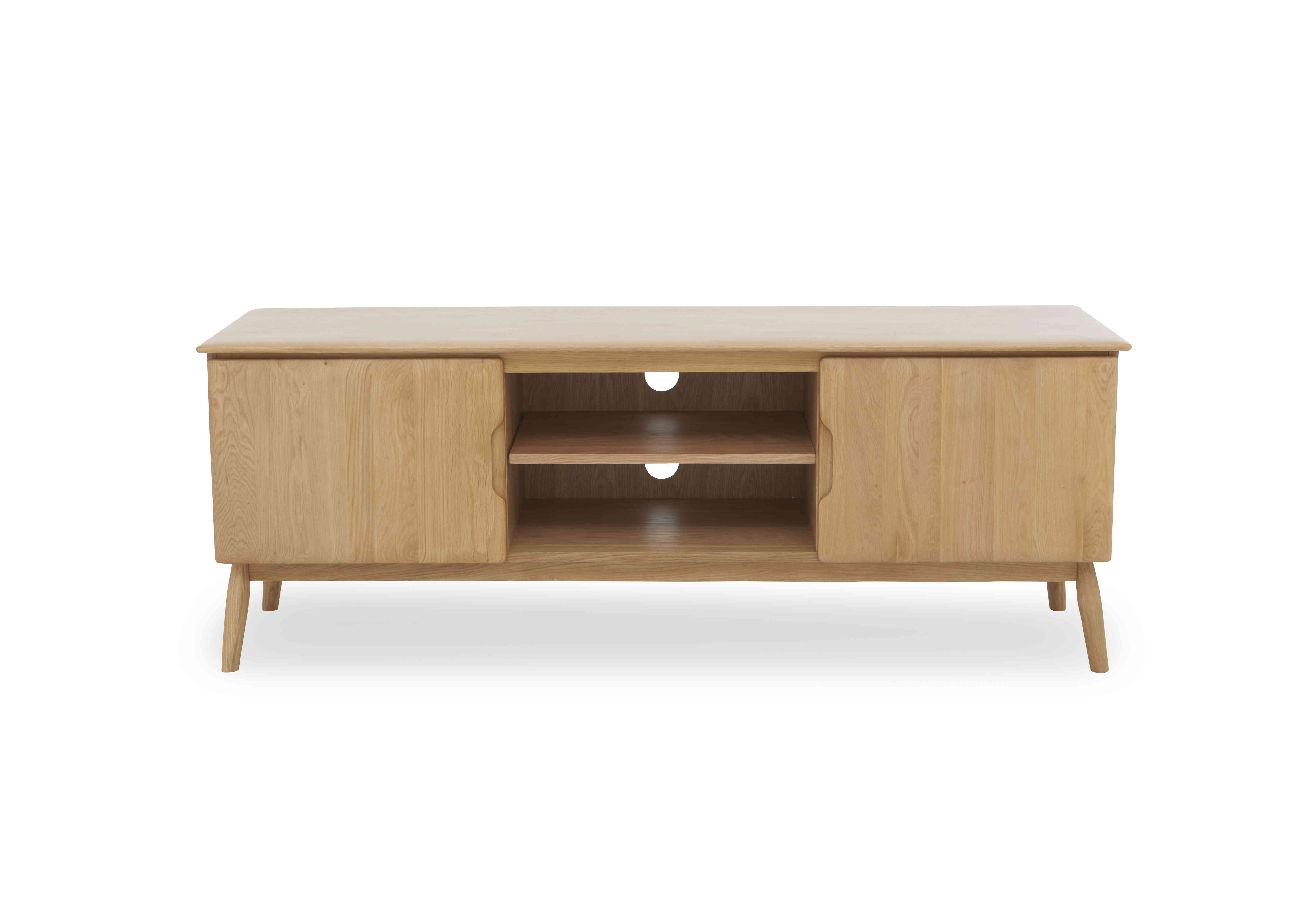 Stockholm Large TV Cabinet in Light Oak on Furniture Village