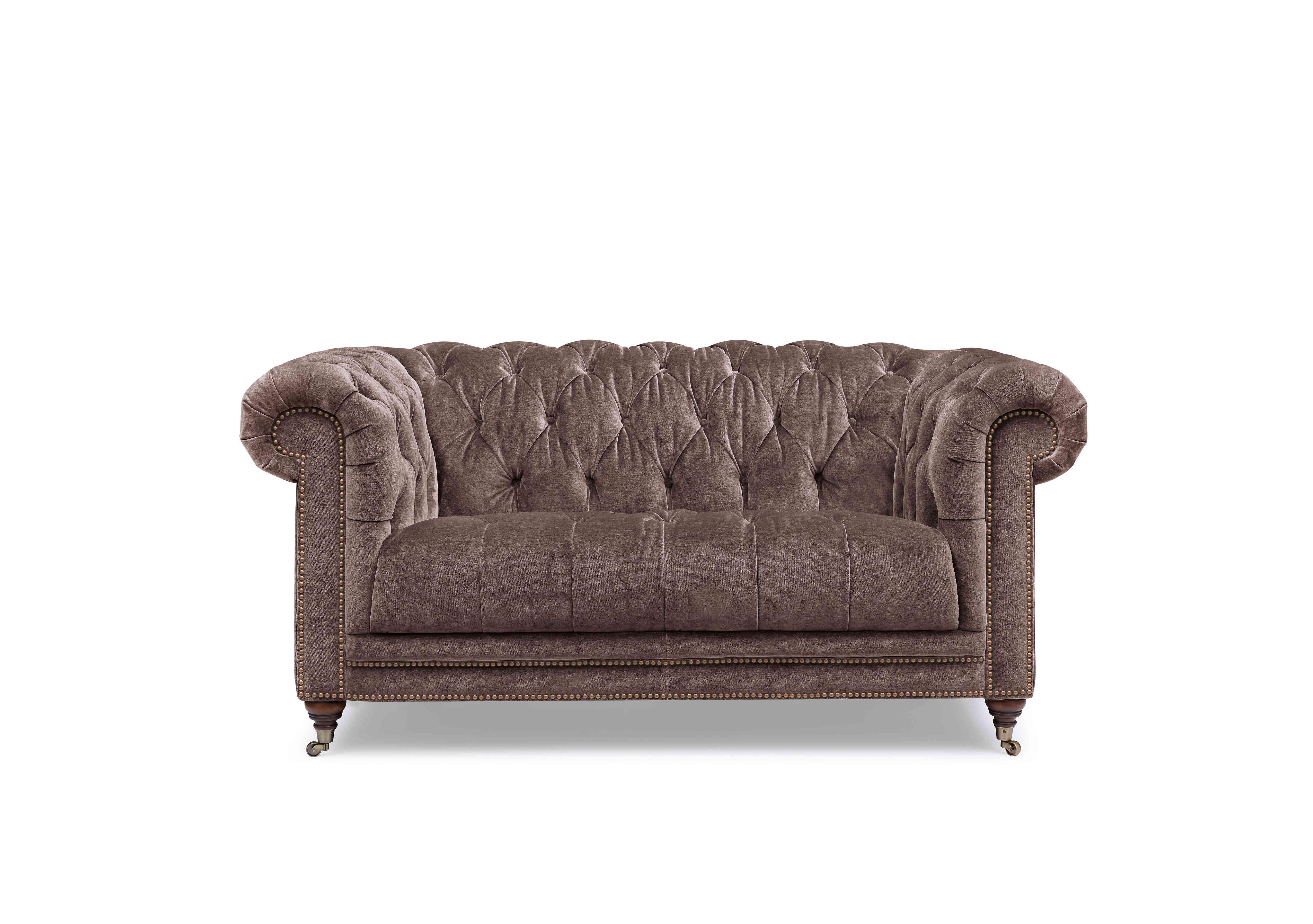 Walter 2 Seater Fabric Chesterfield Sofa in X3y1-W023 Antler on Furniture Village