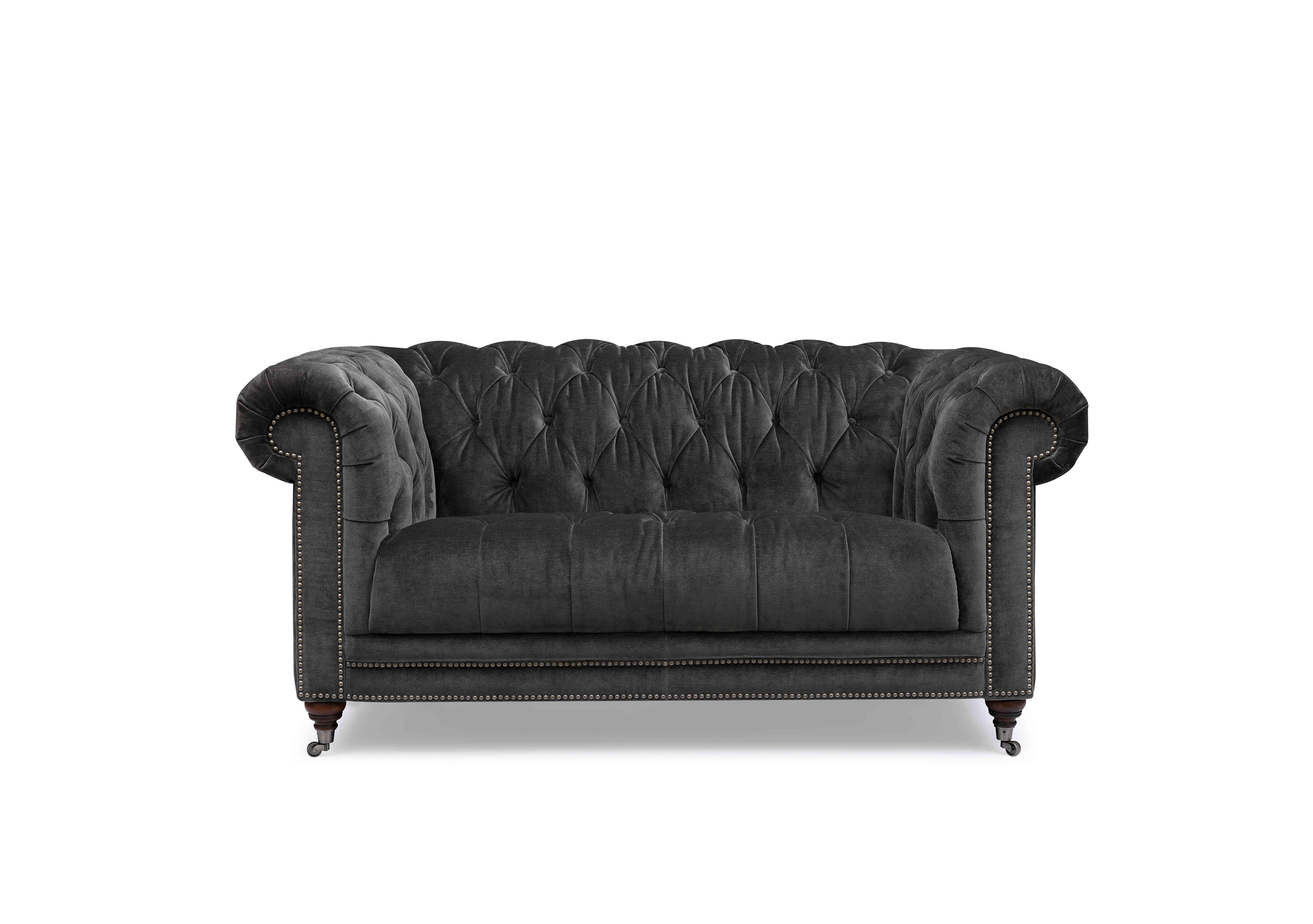 Walter 2 Seater Fabric Chesterfield Sofa in X3y2-W021 Moonstone on Furniture Village