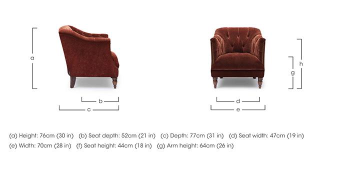 Henson Fabric Accent Tub Chair in  on Furniture Village