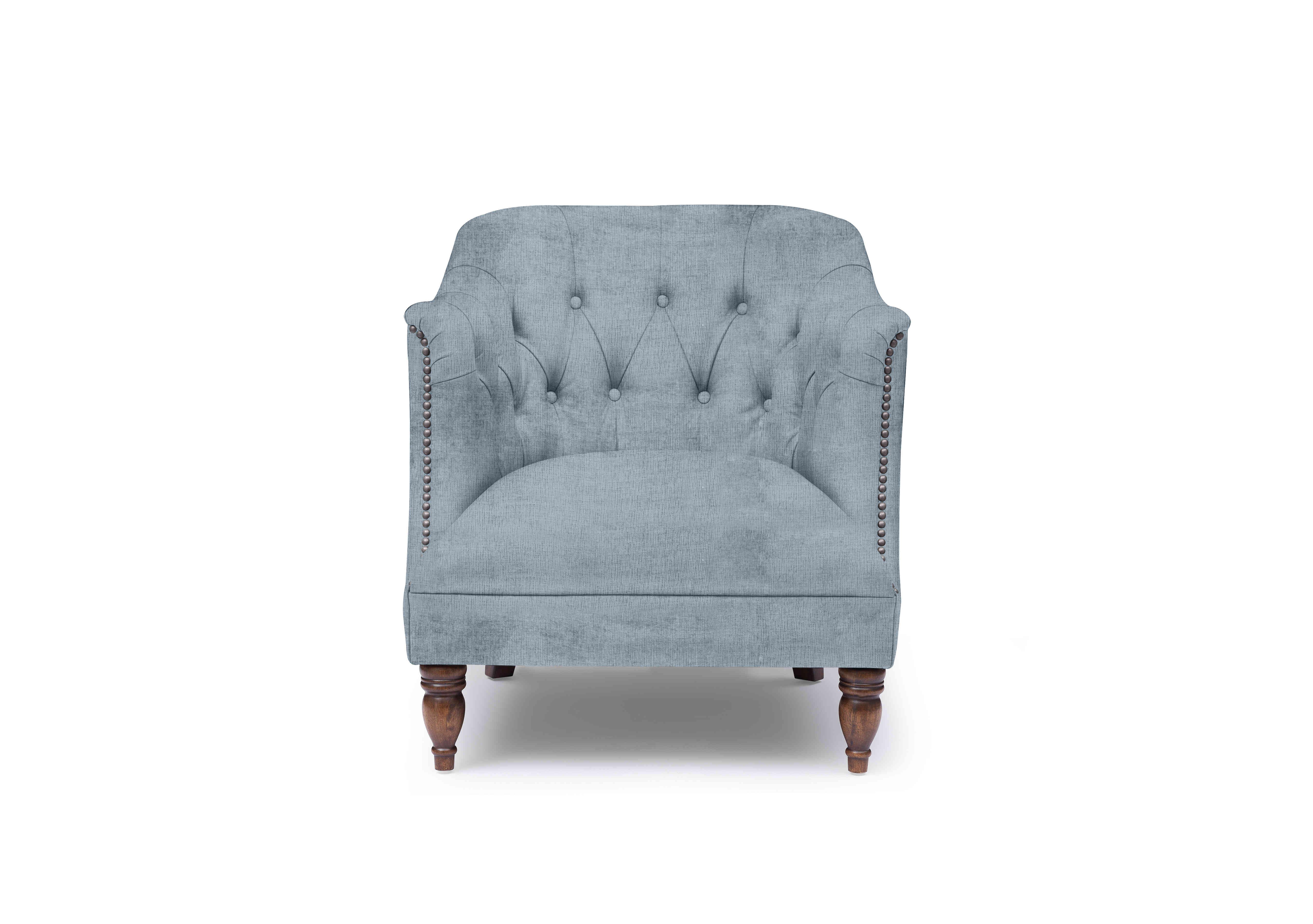 Henson Fabric Accent Tub Chair in X1-A609 Boathouse Blue on Furniture Village