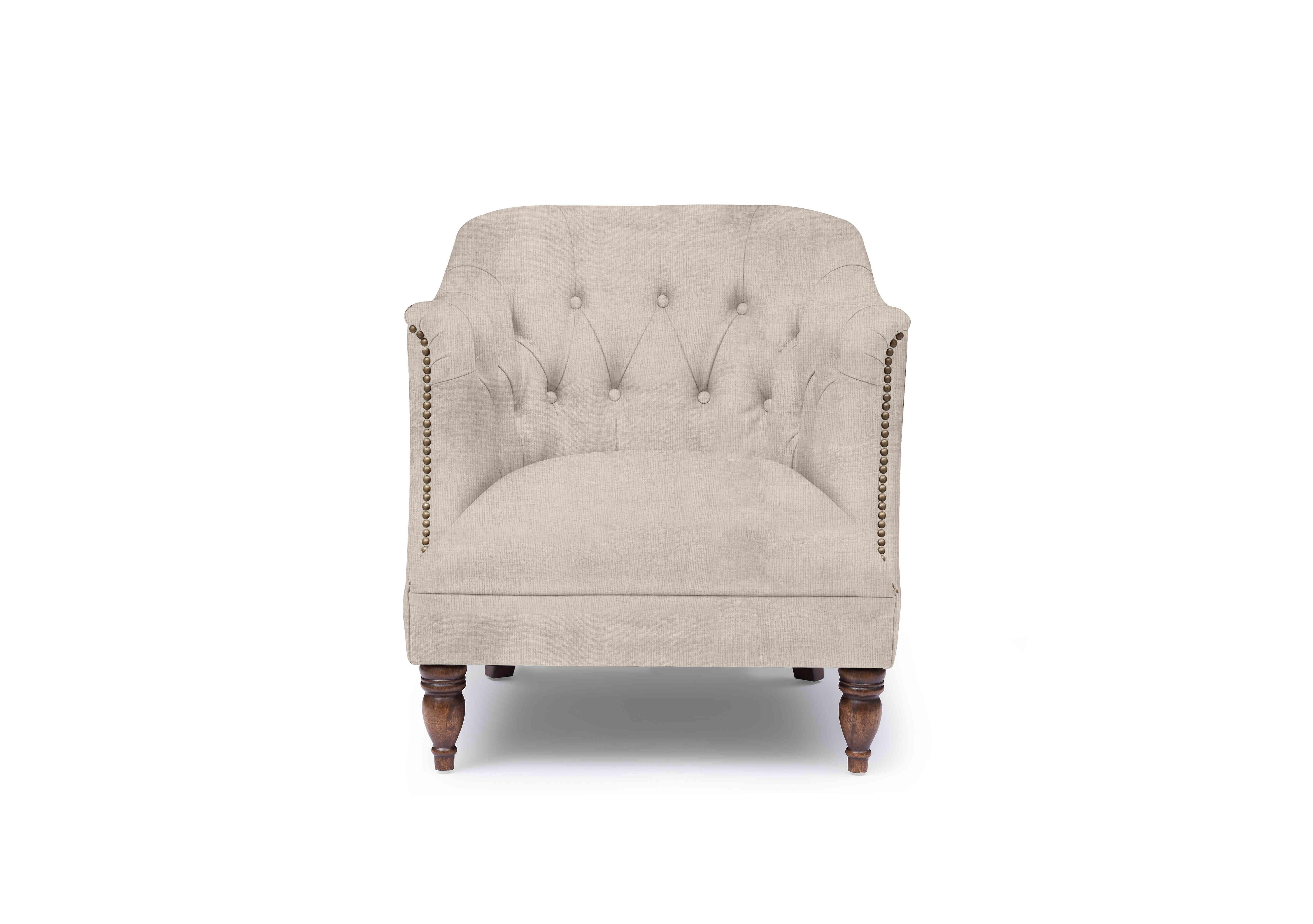 Henson Fabric Accent Tub Chair in X3-A603 Stone Hearth on Furniture Village