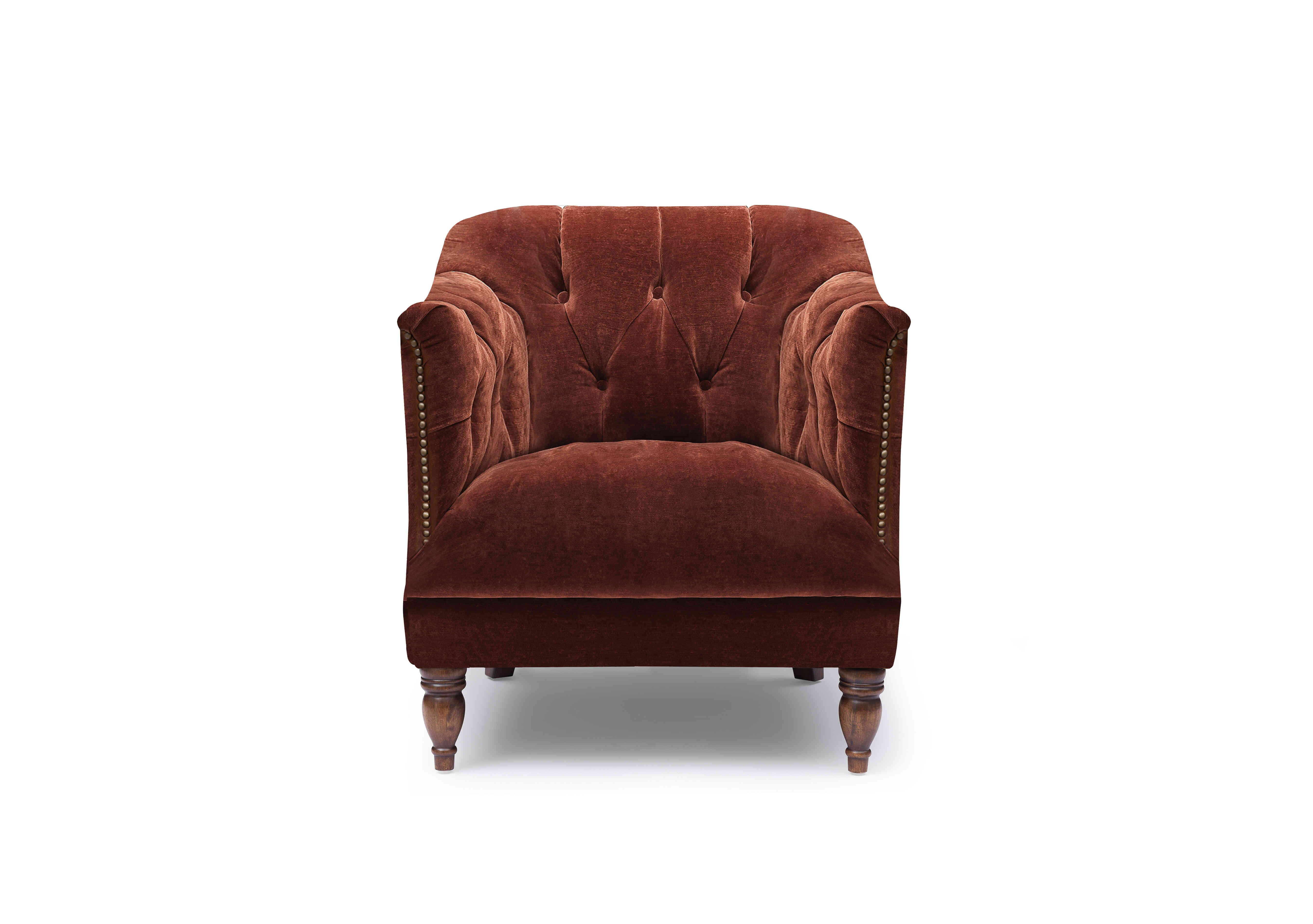 Henson Fabric Accent Tub Chair in X3y1-W019 Tawny on Furniture Village