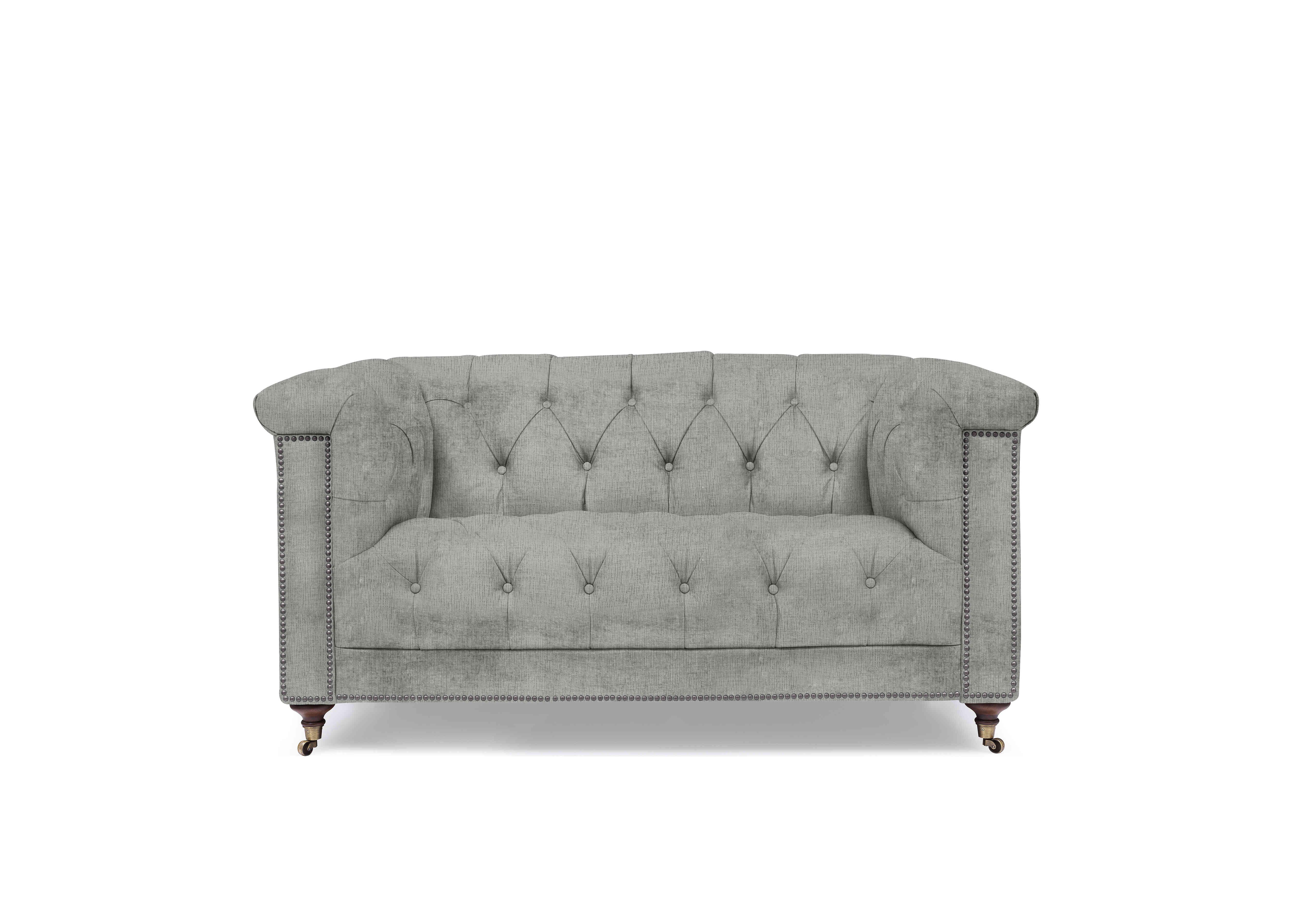 Wallace 2 Seater Fabric Chesterfield Sofa in X1-A622 Doves Tale on Furniture Village
