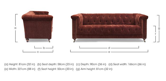 Wallace Seater Fabric Chesterfield Sofa At The Helm