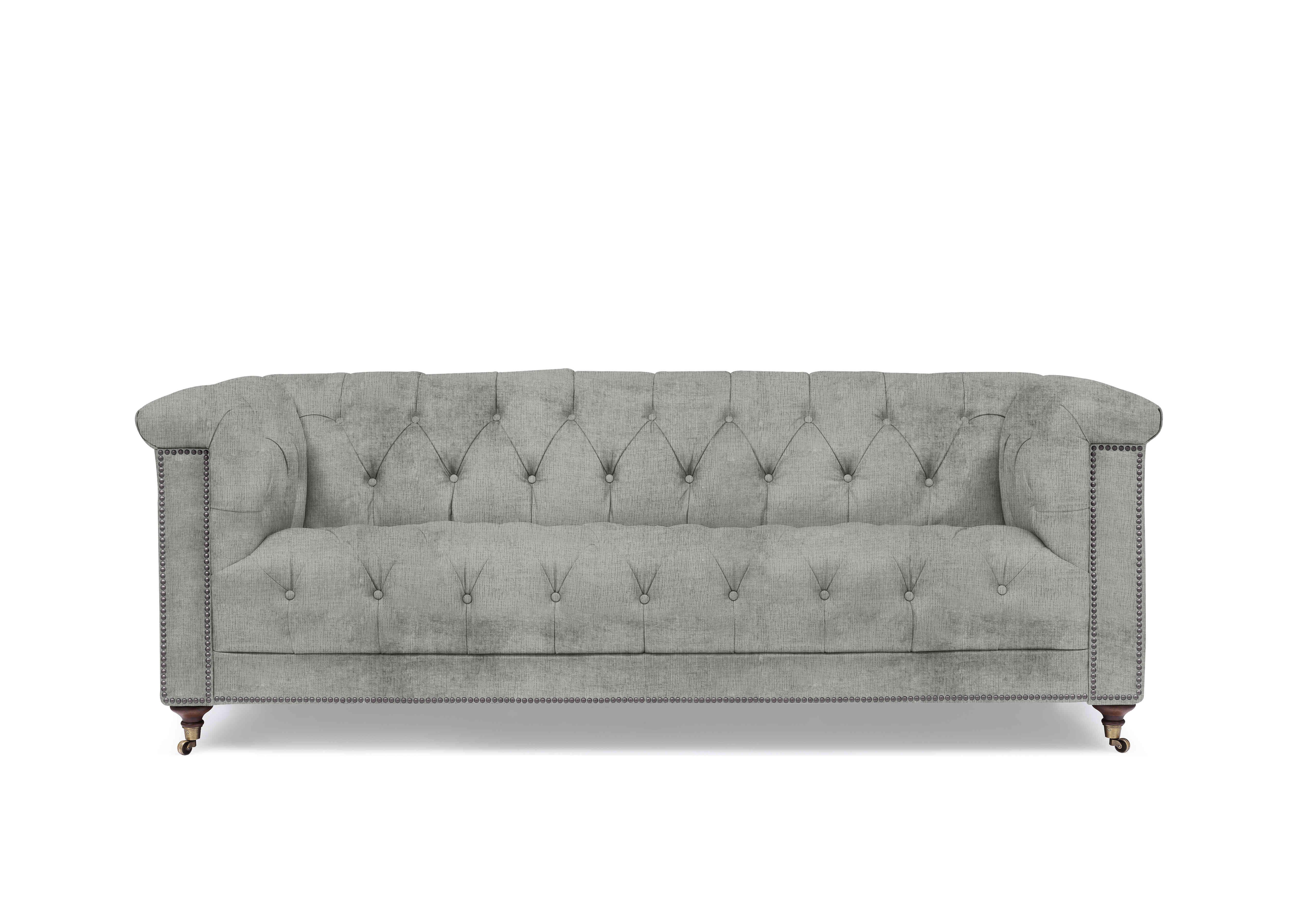 Wallace 3 Seater Fabric Chesterfield Sofa in X1-A622 Doves Tale on Furniture Village