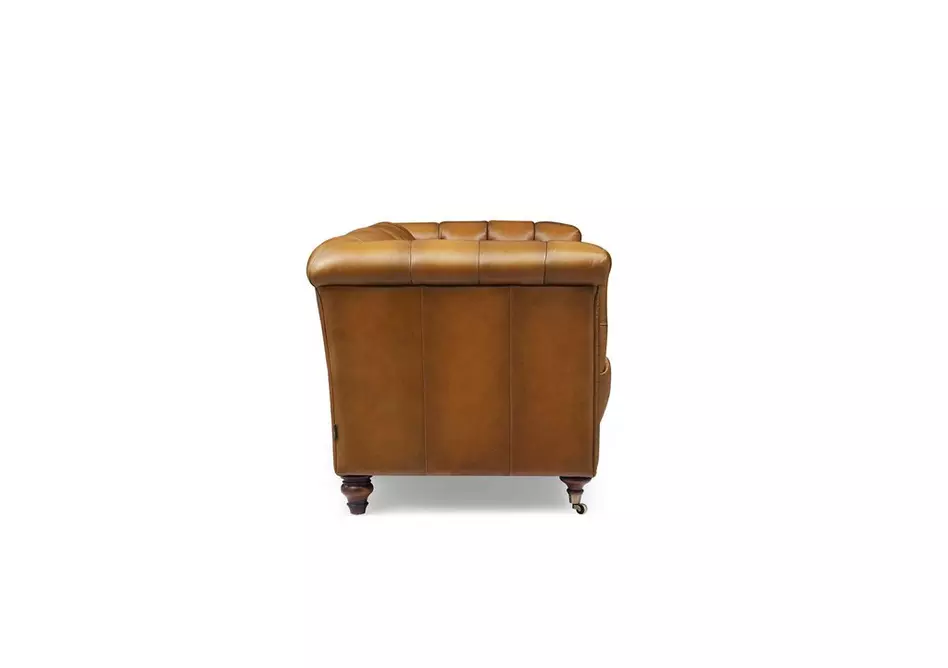 Wallace 3 Seater Leather Chesterfield Sofa