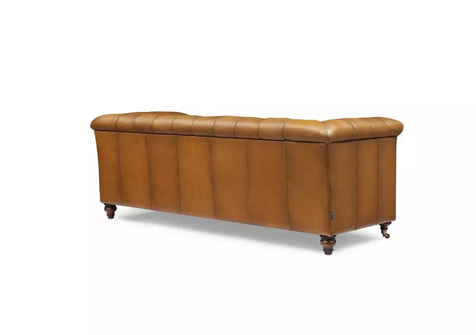 Wallace 3 Seater Leather Chesterfield Sofa