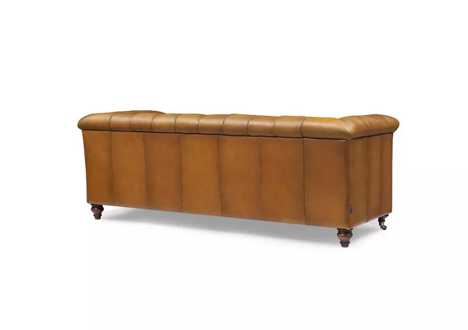Wallace 3 Seater Leather Chesterfield Sofa