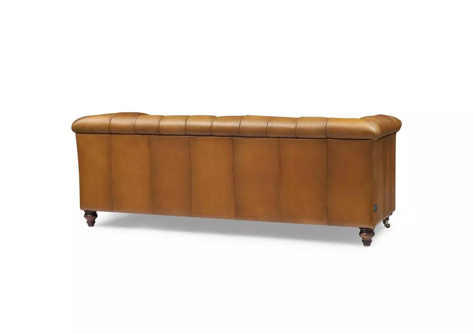 Wallace 3 Seater Leather Chesterfield Sofa