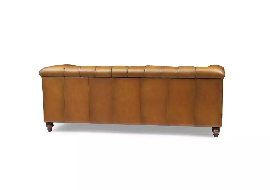 Wallace 3 Seater Leather Chesterfield Sofa