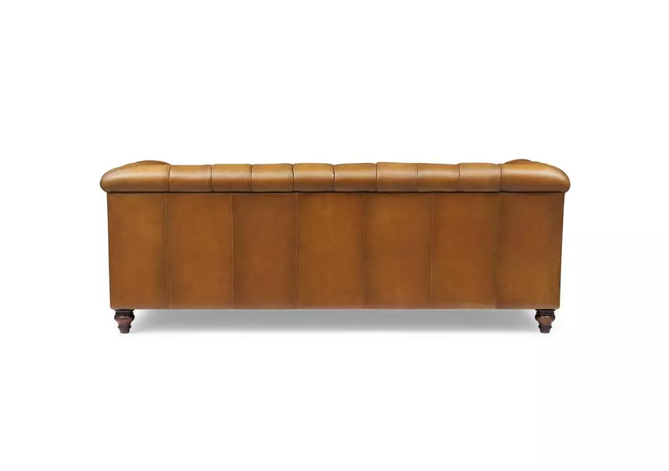 Wallace 3 Seater Leather Chesterfield Sofa
