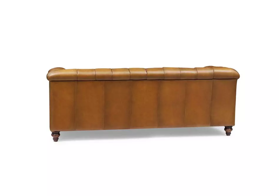 Wallace 3 Seater Leather Chesterfield Sofa