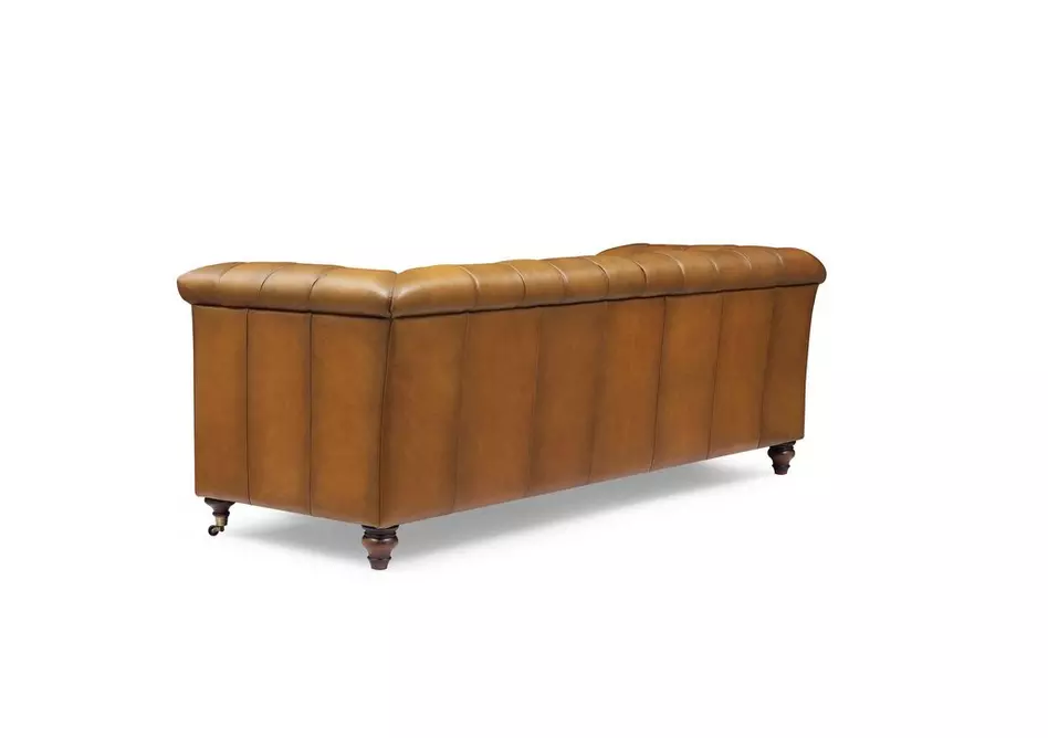 Wallace 3 Seater Leather Chesterfield Sofa