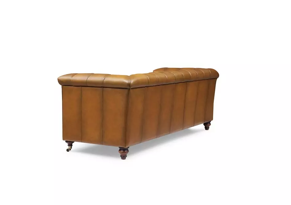 Wallace 3 Seater Leather Chesterfield Sofa