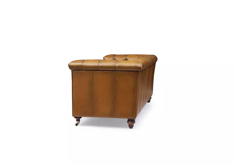 Wallace 3 Seater Leather Chesterfield Sofa