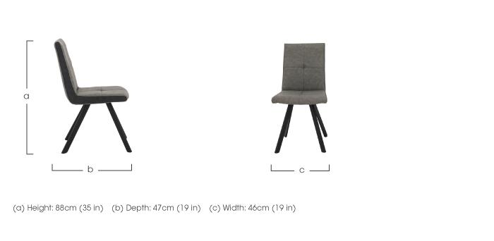 Phoenix Set of 4 Dining Chairs in  on Furniture Village