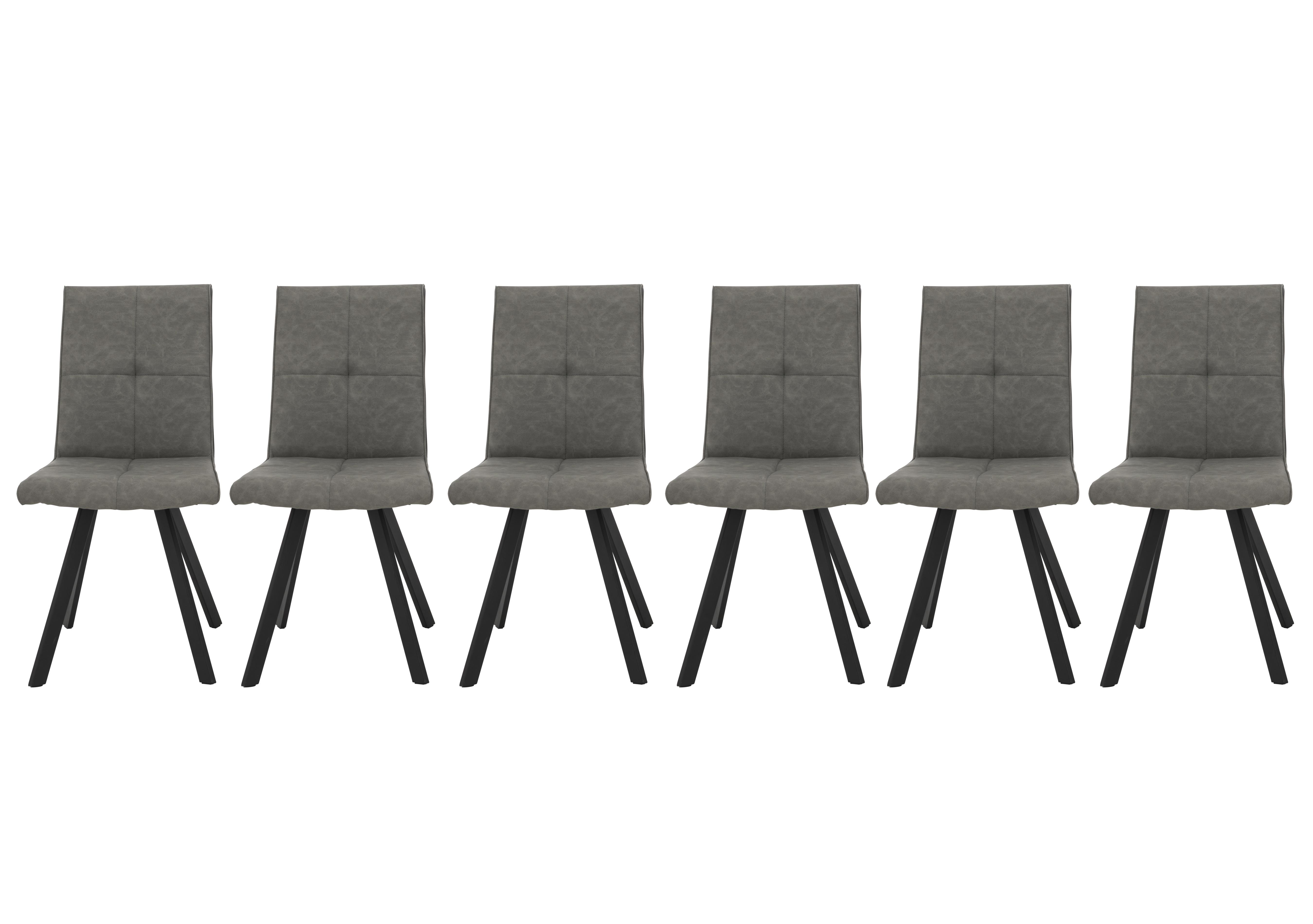 Phoenix Set of 6 Dining Chairs in Two Tone on Furniture Village