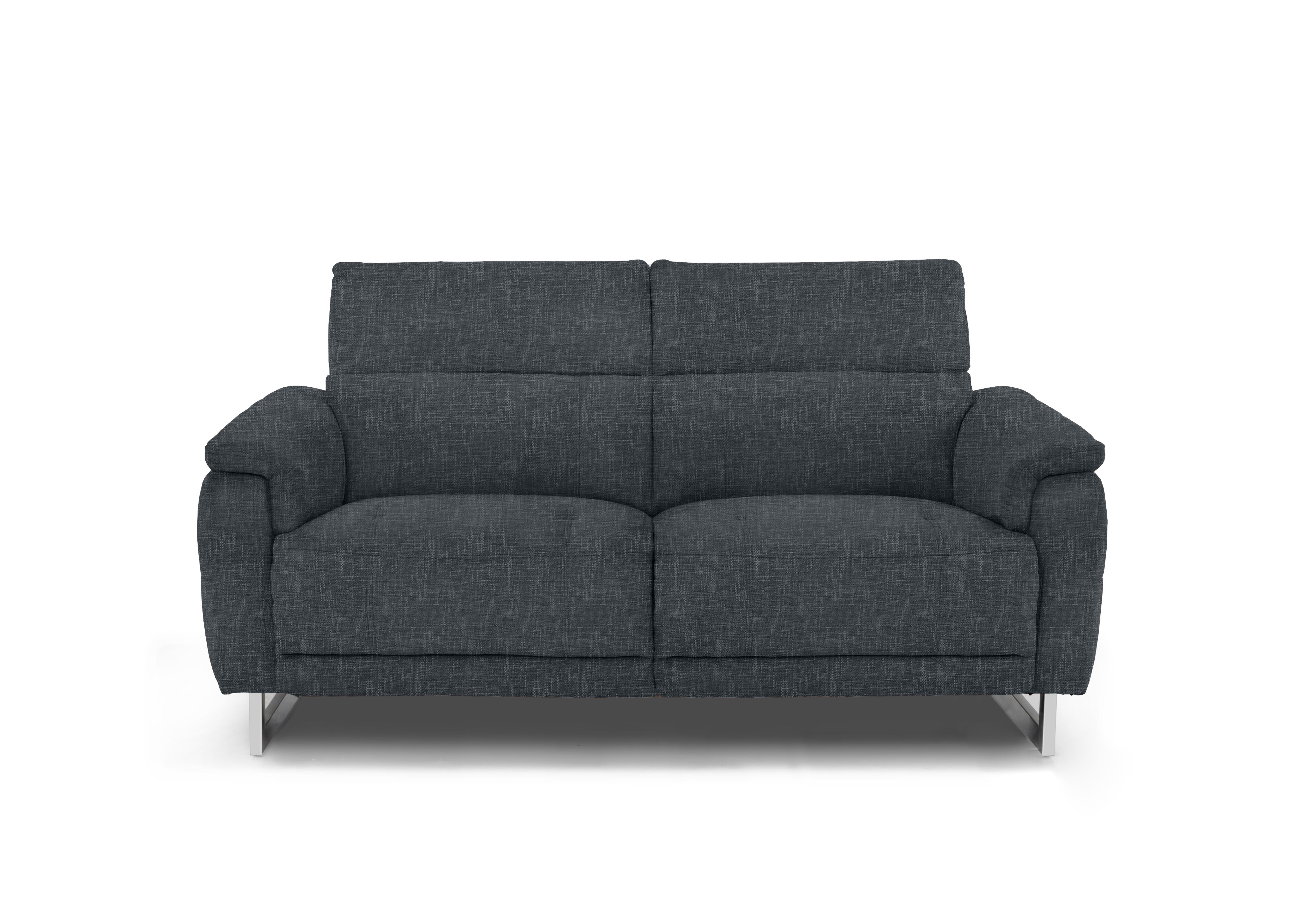 Moet 2 Seater Fabric Power Recliner Sofa with Telescopic Headrests in 13345 Anivia Dark Grey on Furniture Village
