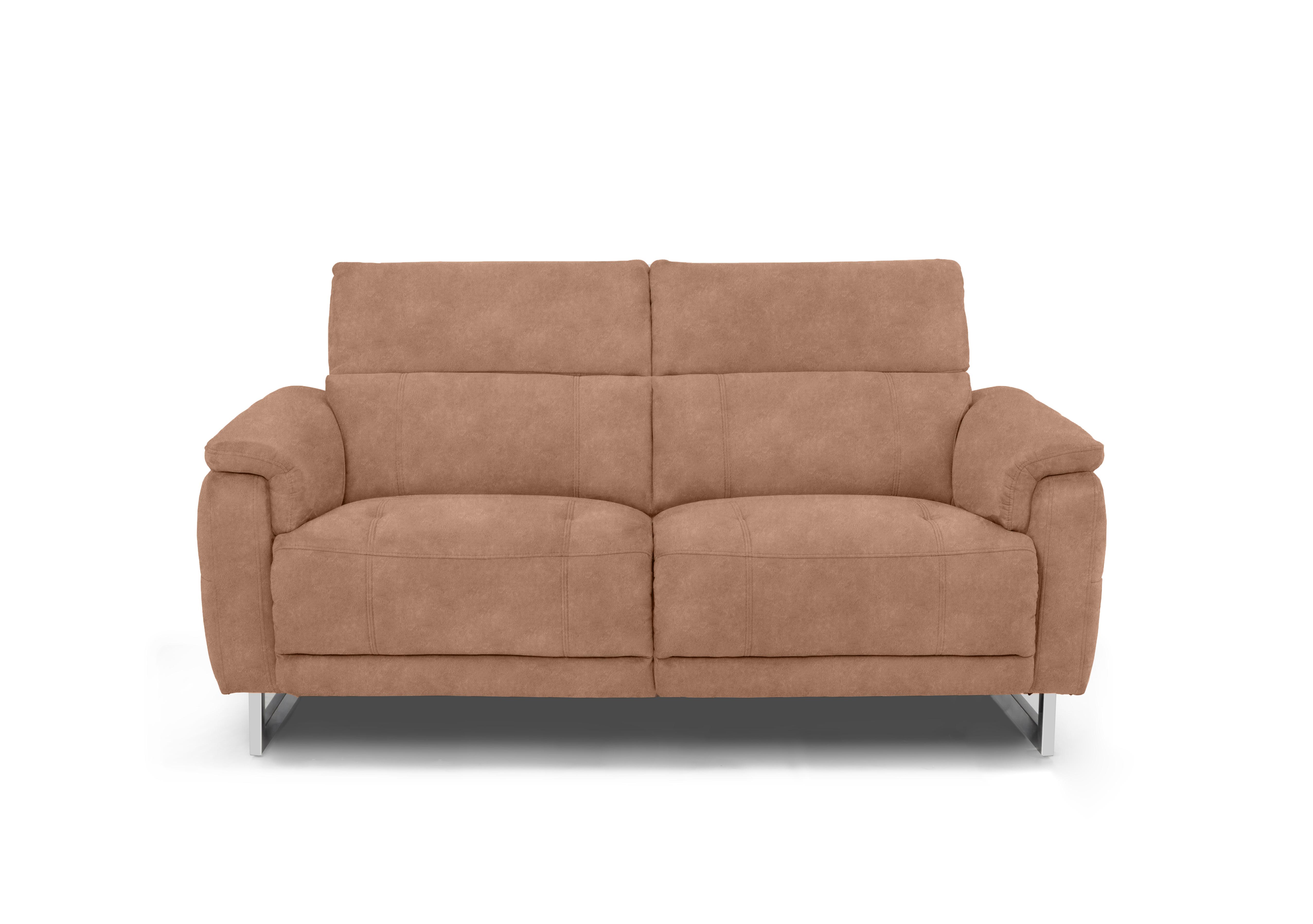 Moet 2 Seater Fabric Power Recliner Sofa with Telescopic Headrests in 43507 Dexter Sand on Furniture Village