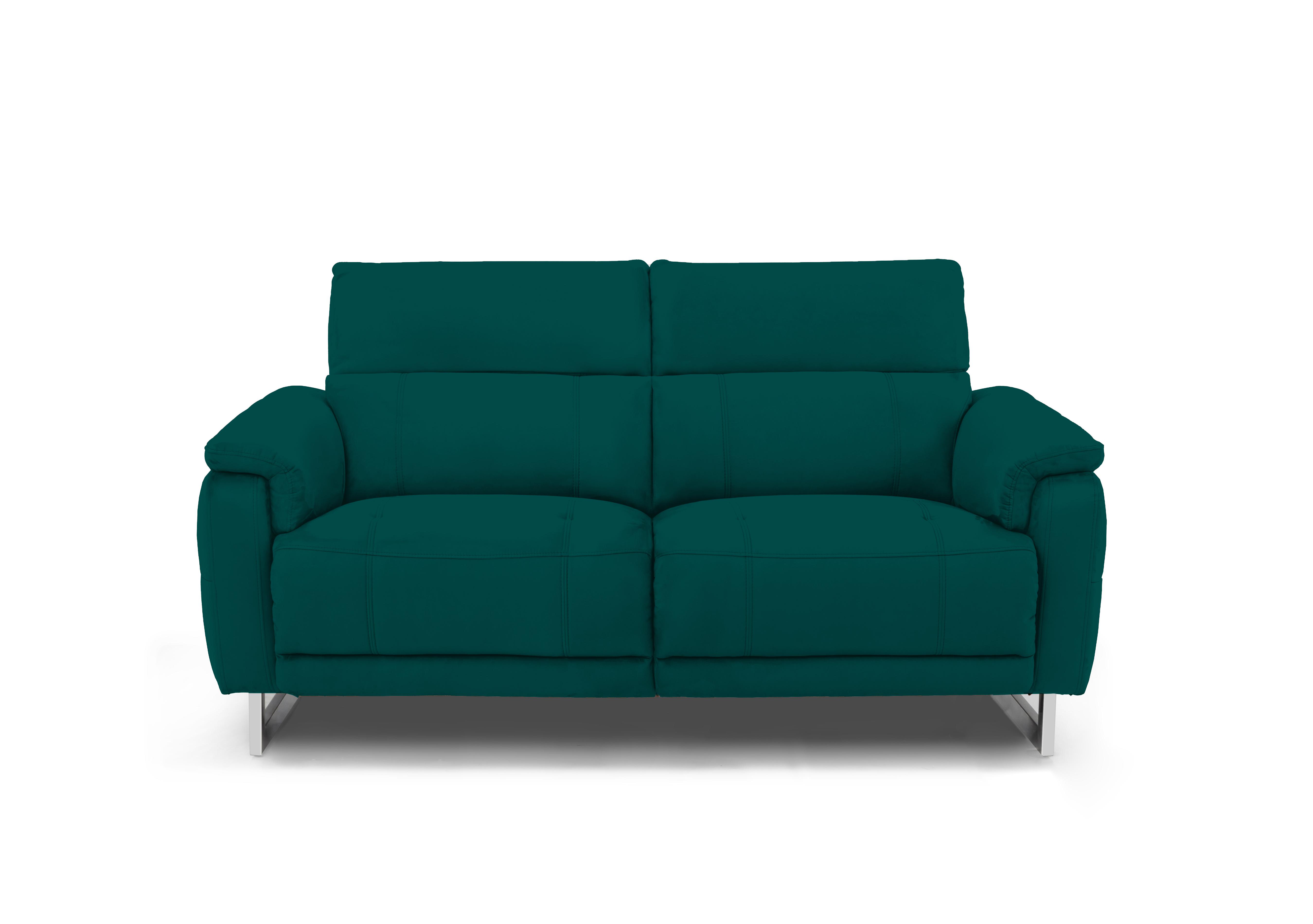 Moet 2 Seater Fabric Power Recliner Sofa with Telescopic Headrests in 51003 Opulence Teal on Furniture Village