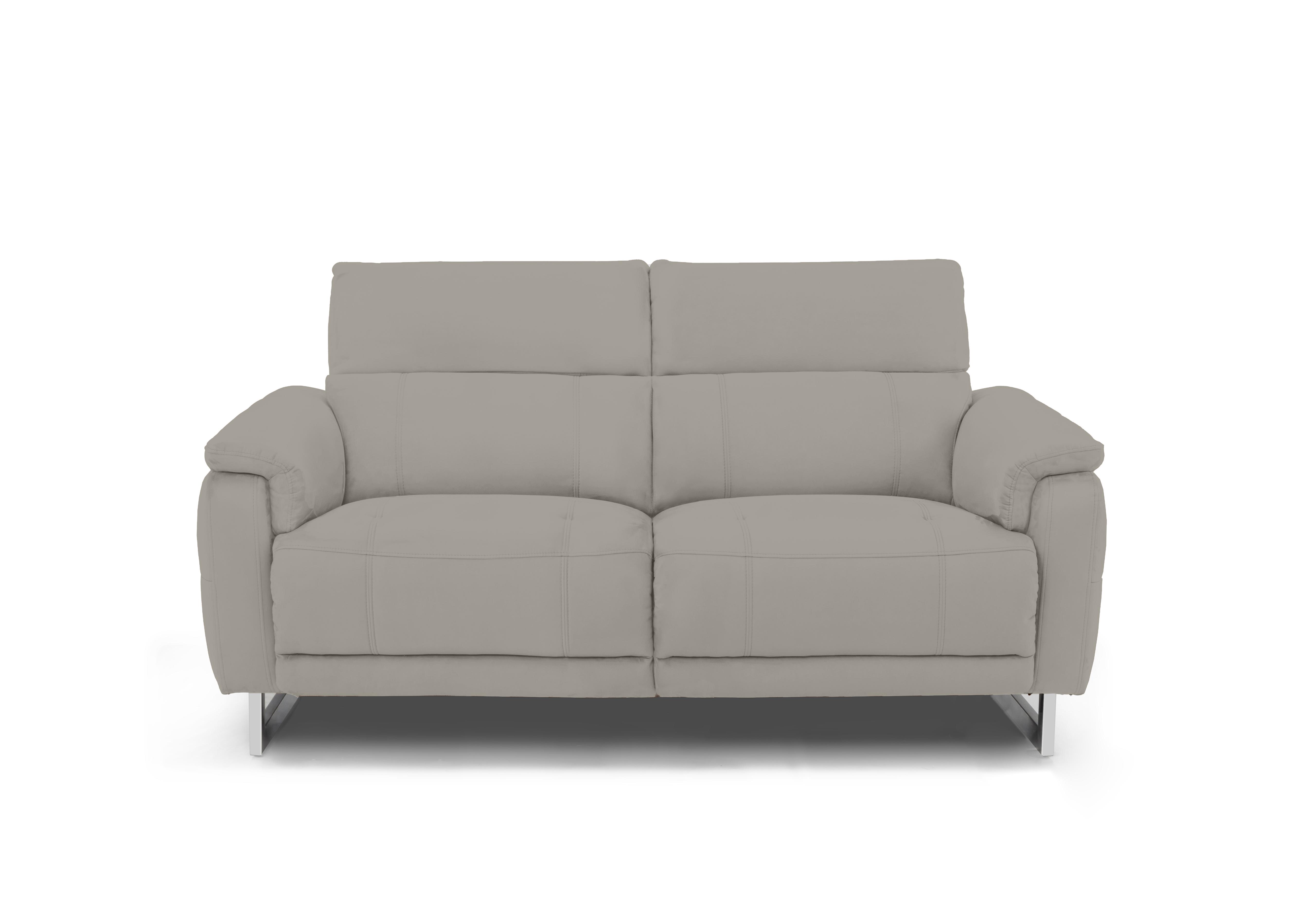 Moet 2 Seater Fabric Power Recliner Sofa with Telescopic Headrests in 51007 Opulence Silver on Furniture Village