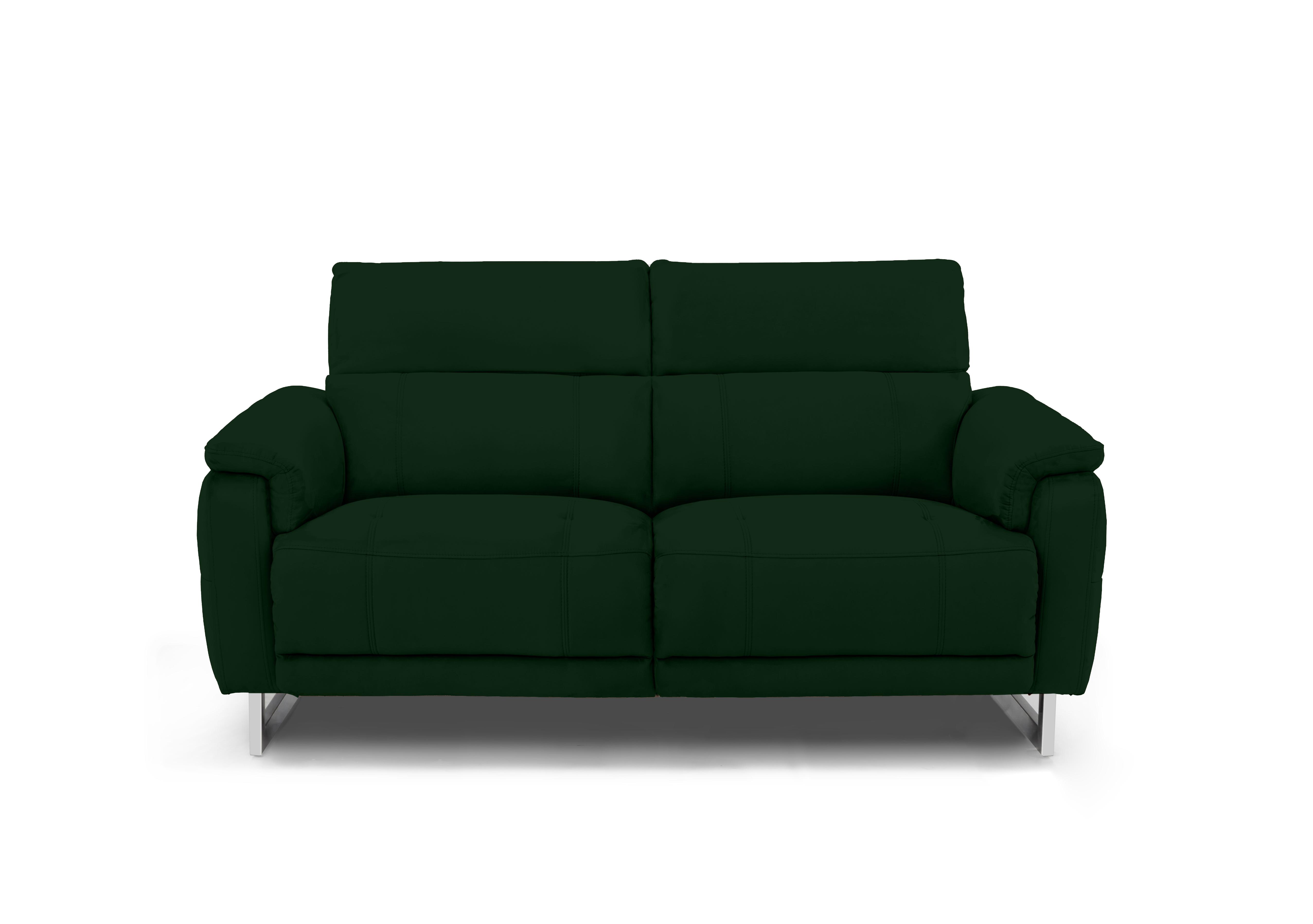 Moet 2 Seater Fabric Power Recliner Sofa with Telescopic Headrests in 51011 Opulence Bottle Green on Furniture Village
