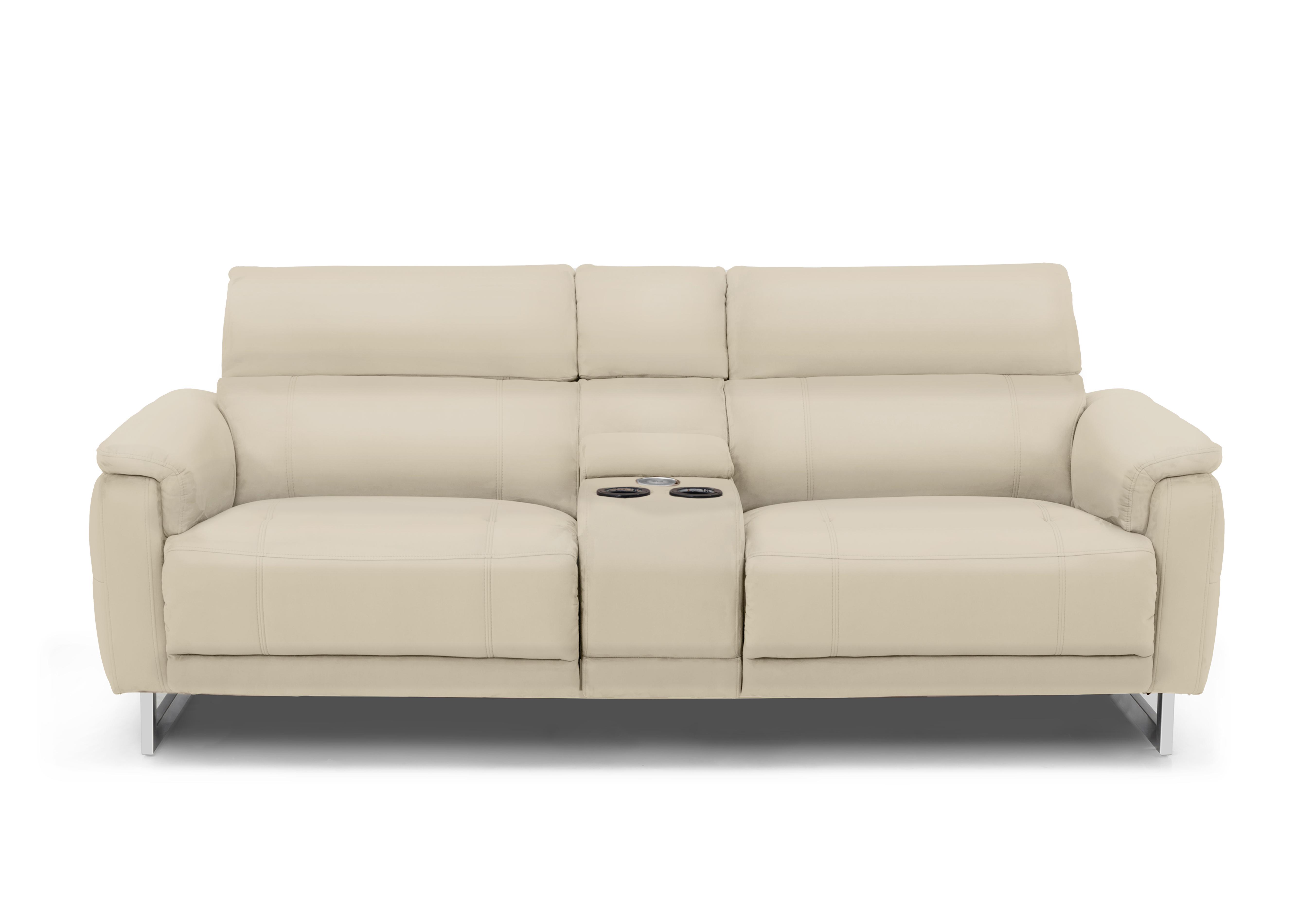 Moet 3 Seater Leather Power Recliner Sofa with Telescopic Headrests and Smart Console in  on Furniture Village