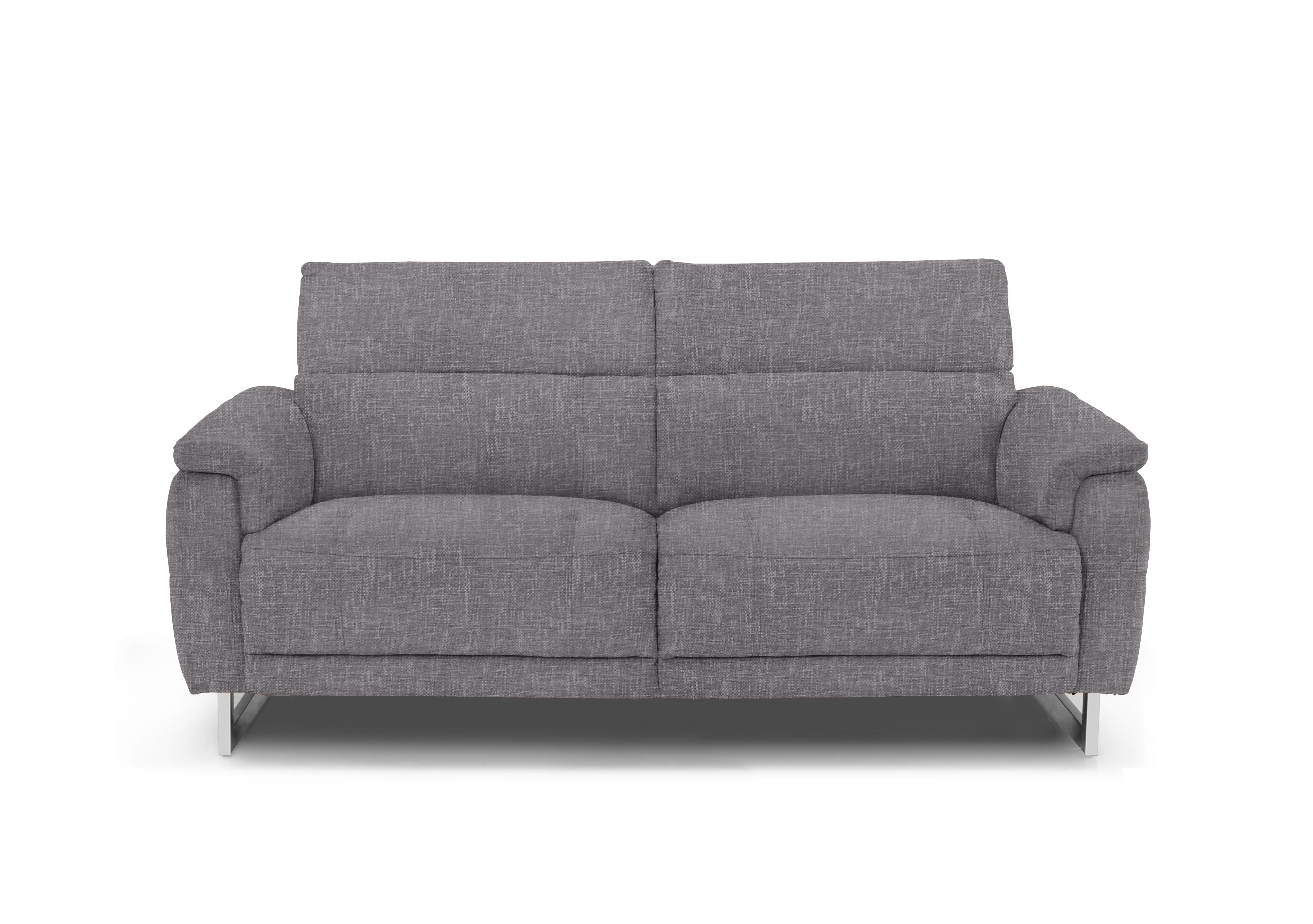 Moet 3 Seater Fabric Power Recliner Sofa with Telescopic Headrests in 12445 Anivia Grey on Furniture Village