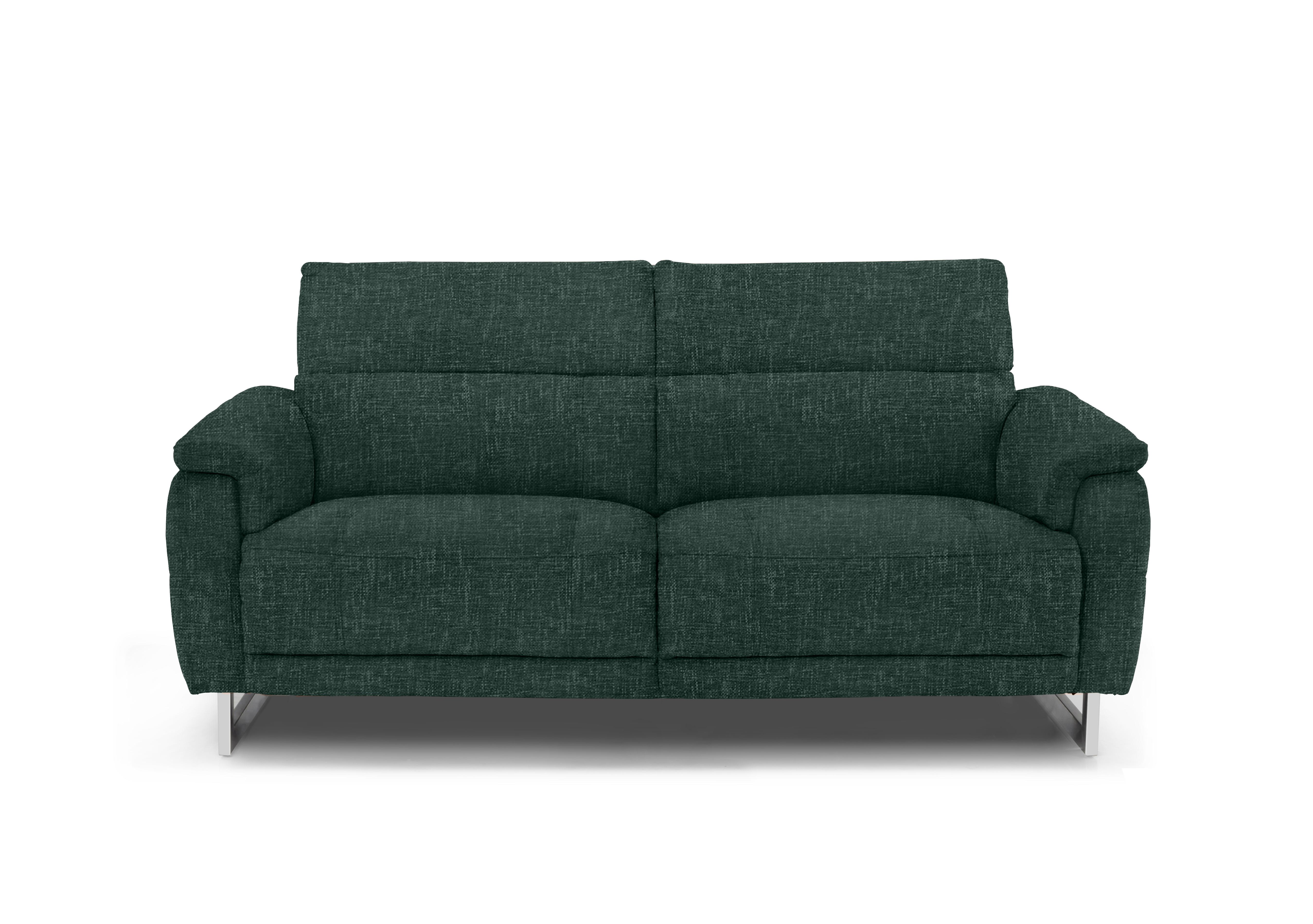 Moet 3 Seater Fabric Power Recliner Sofa with Telescopic Headrests in 19445 Anivia Green on Furniture Village