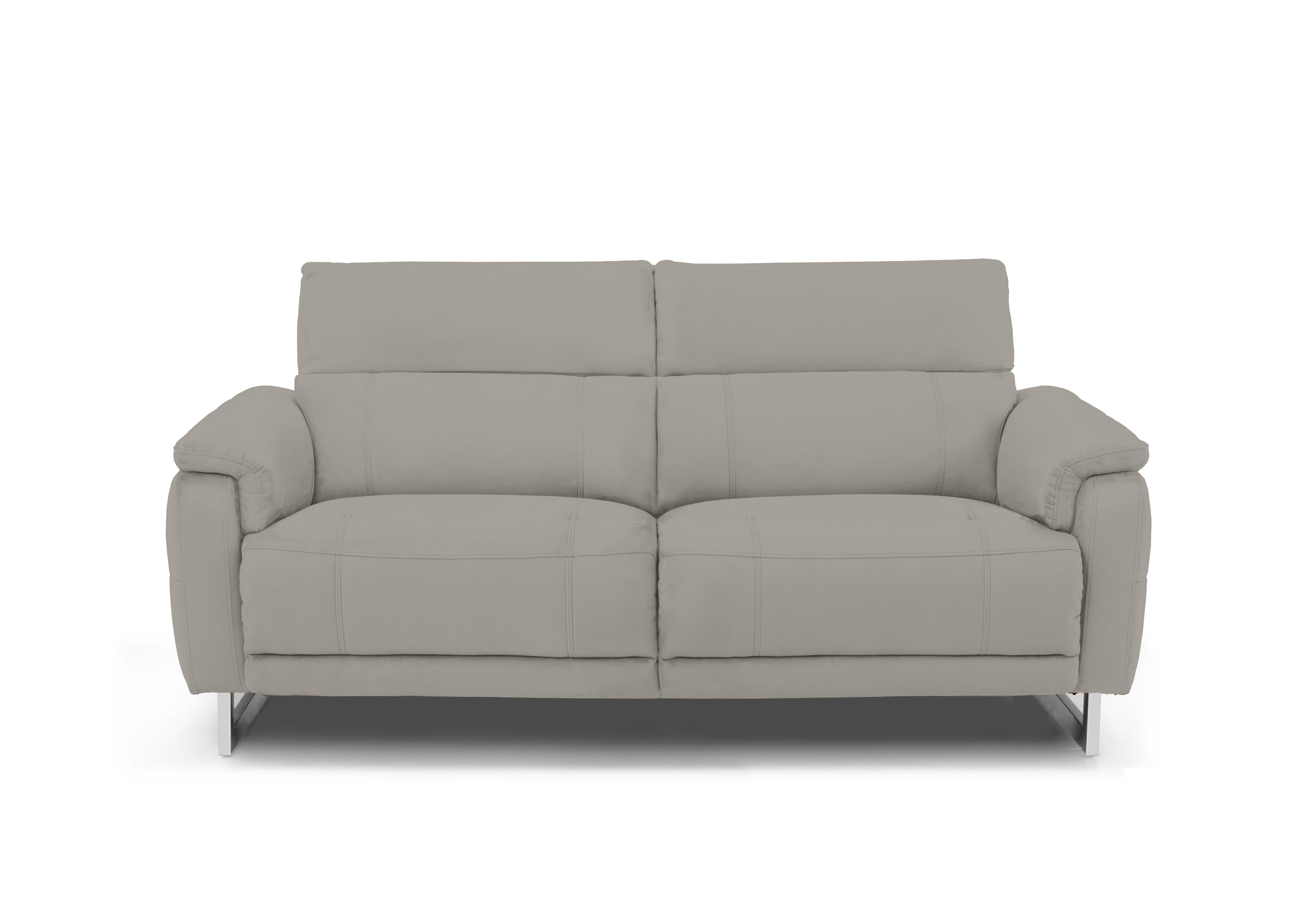 Moet 3 Seater Fabric Power Recliner Sofa with Telescopic Headrests in 51007 Opulence Silver on Furniture Village