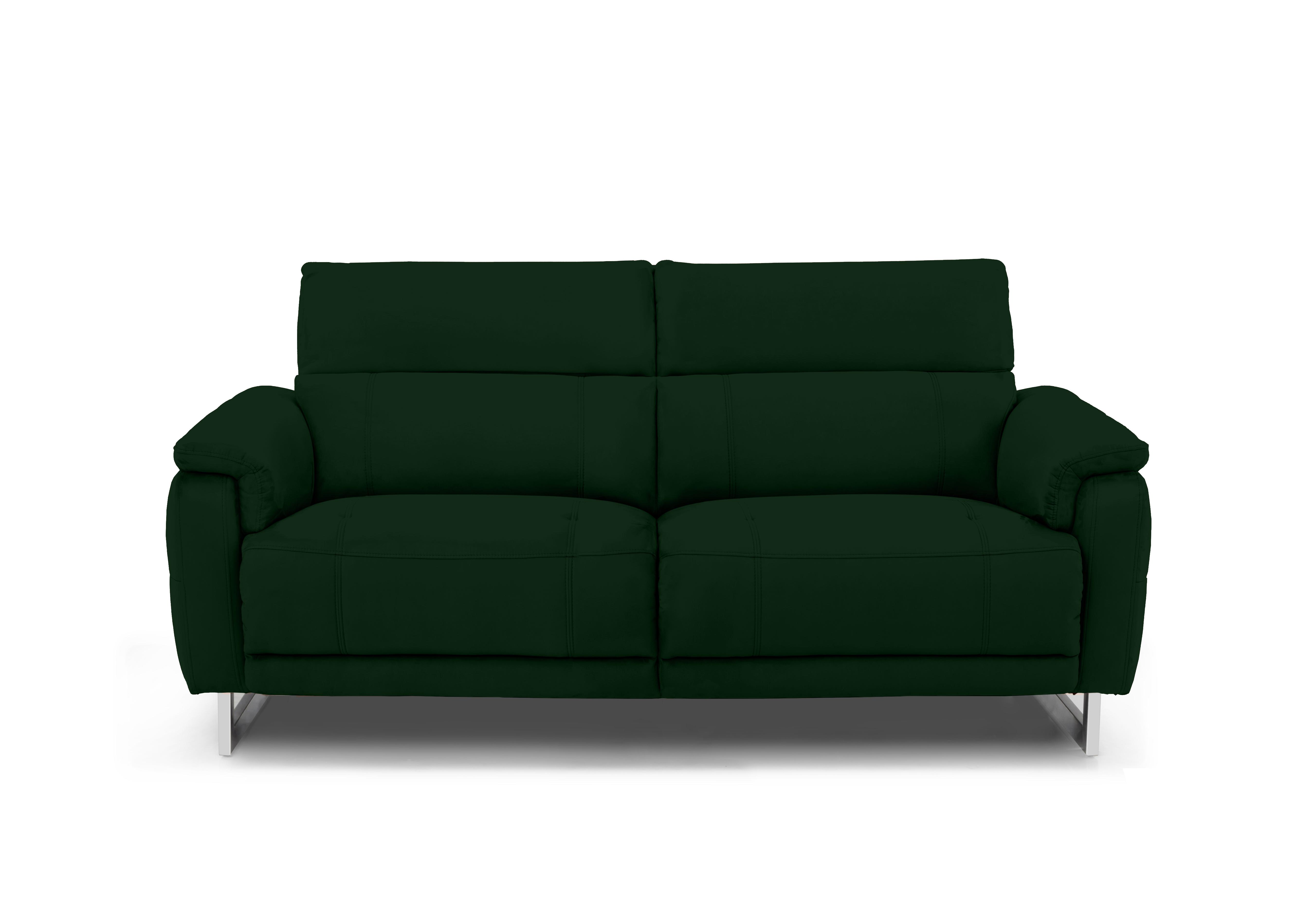 Moet 3 Seater Fabric Power Recliner Sofa with Telescopic Headrests in 51011 Opulence Bottle Green on Furniture Village