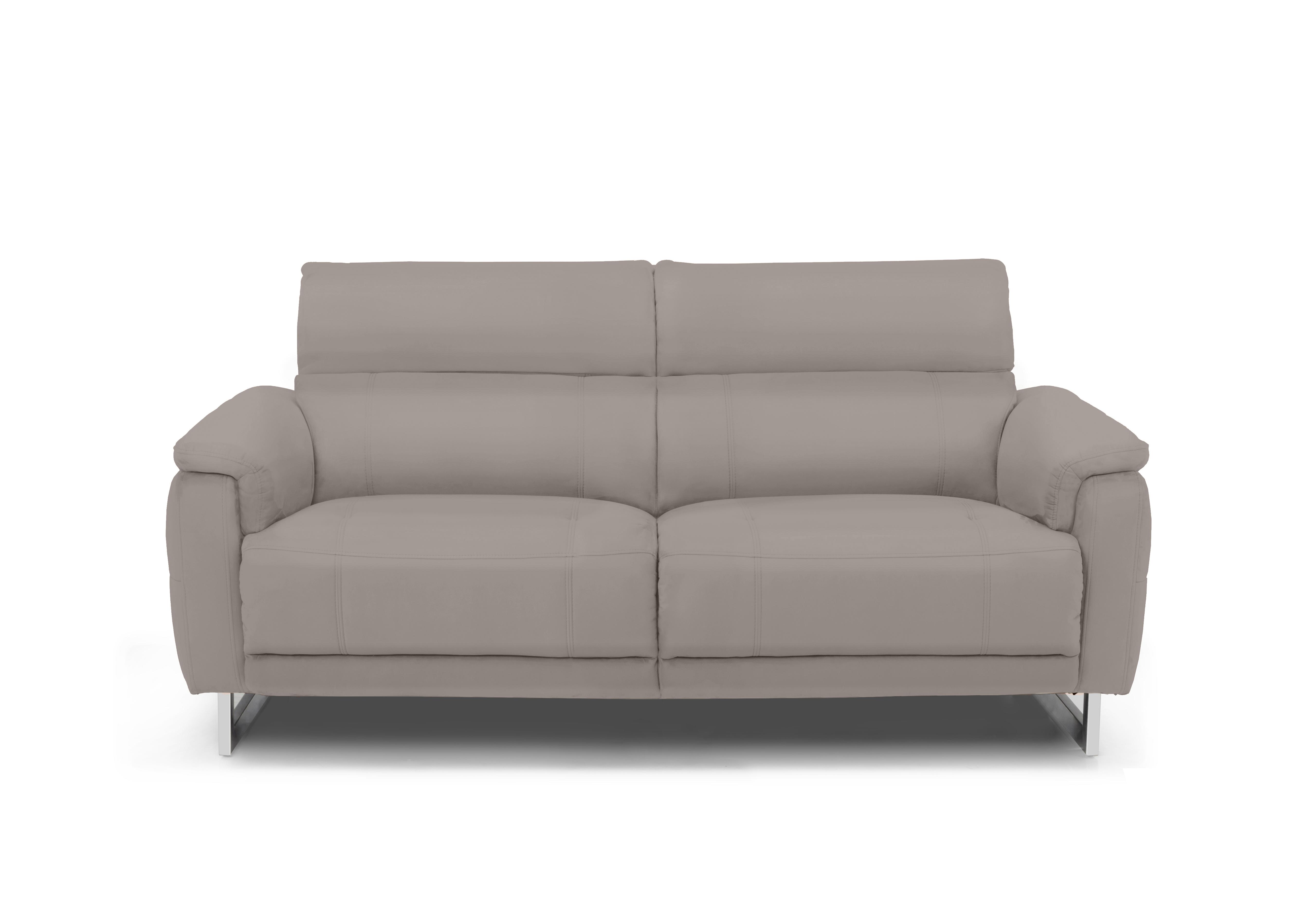 Moet 3 Seater Leather Power Recliner Sofa with Telescopic Headrests in Cat-60/23 Lead Grey on Furniture Village