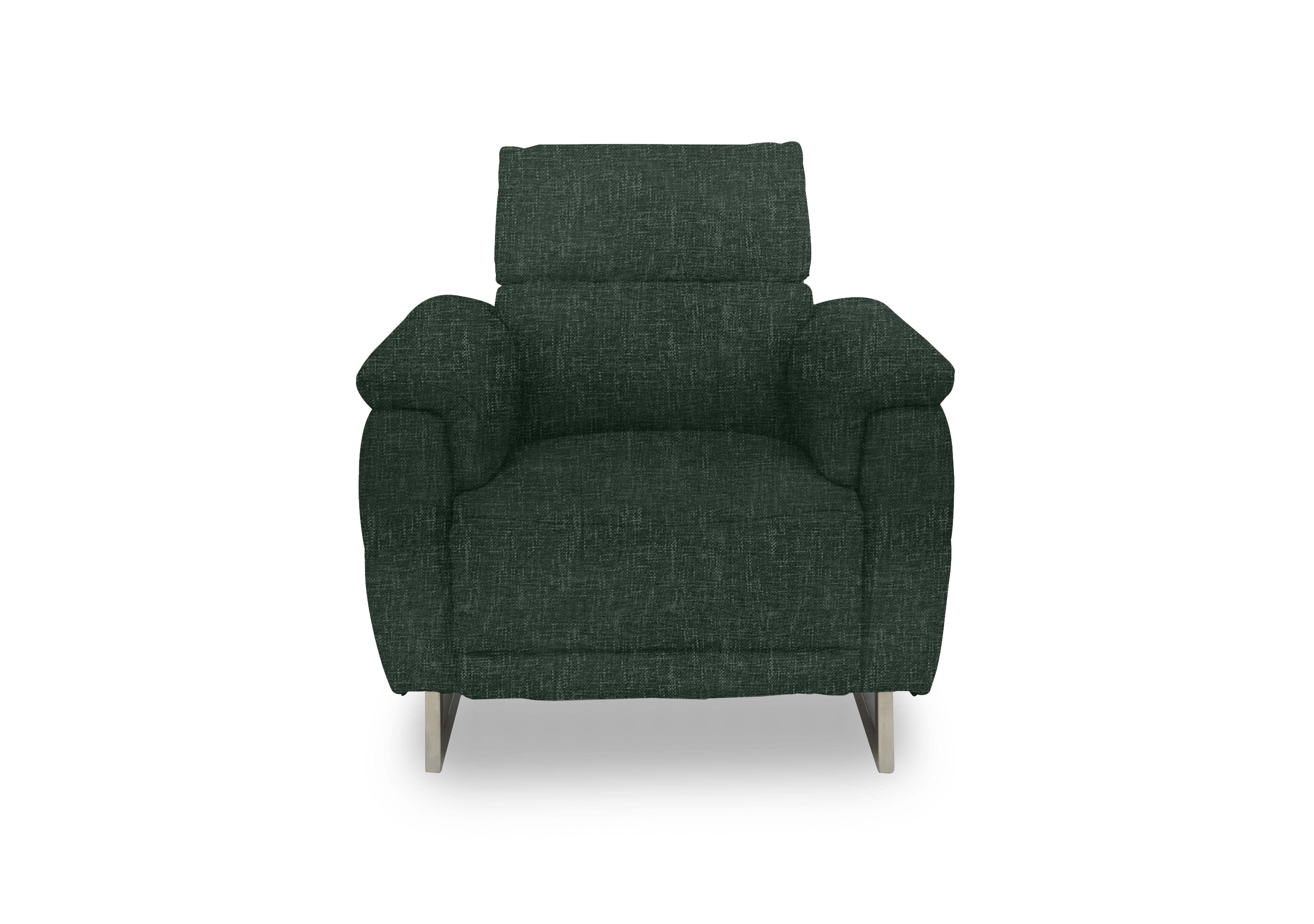 Moet Fabric Power Recliner Chair with Telescopic Headrest in 19445 Anivia Green on Furniture Village