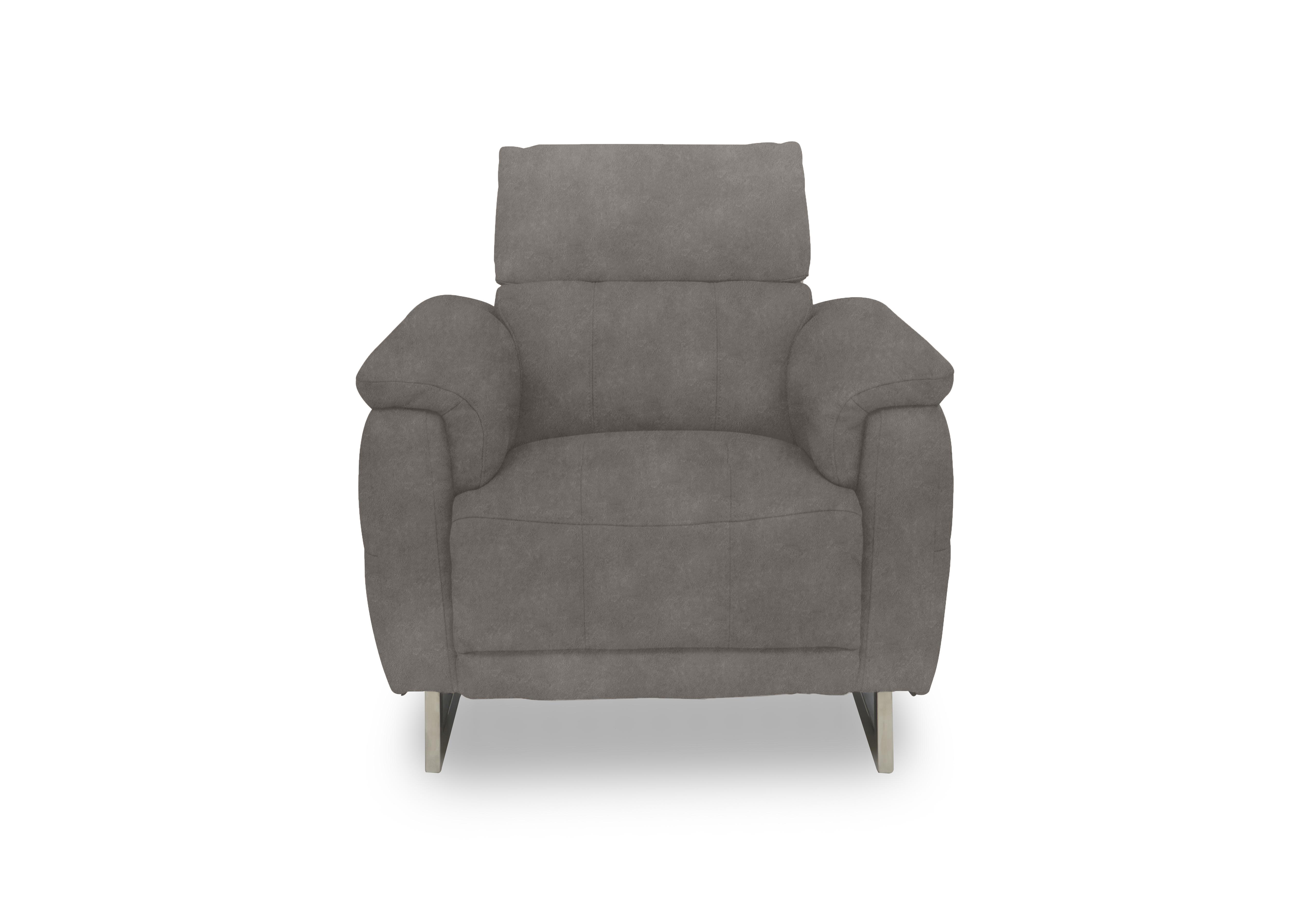 Moet Fabric Power Recliner Chair with Telescopic Headrest in 43504 Dexter Mocha on Furniture Village