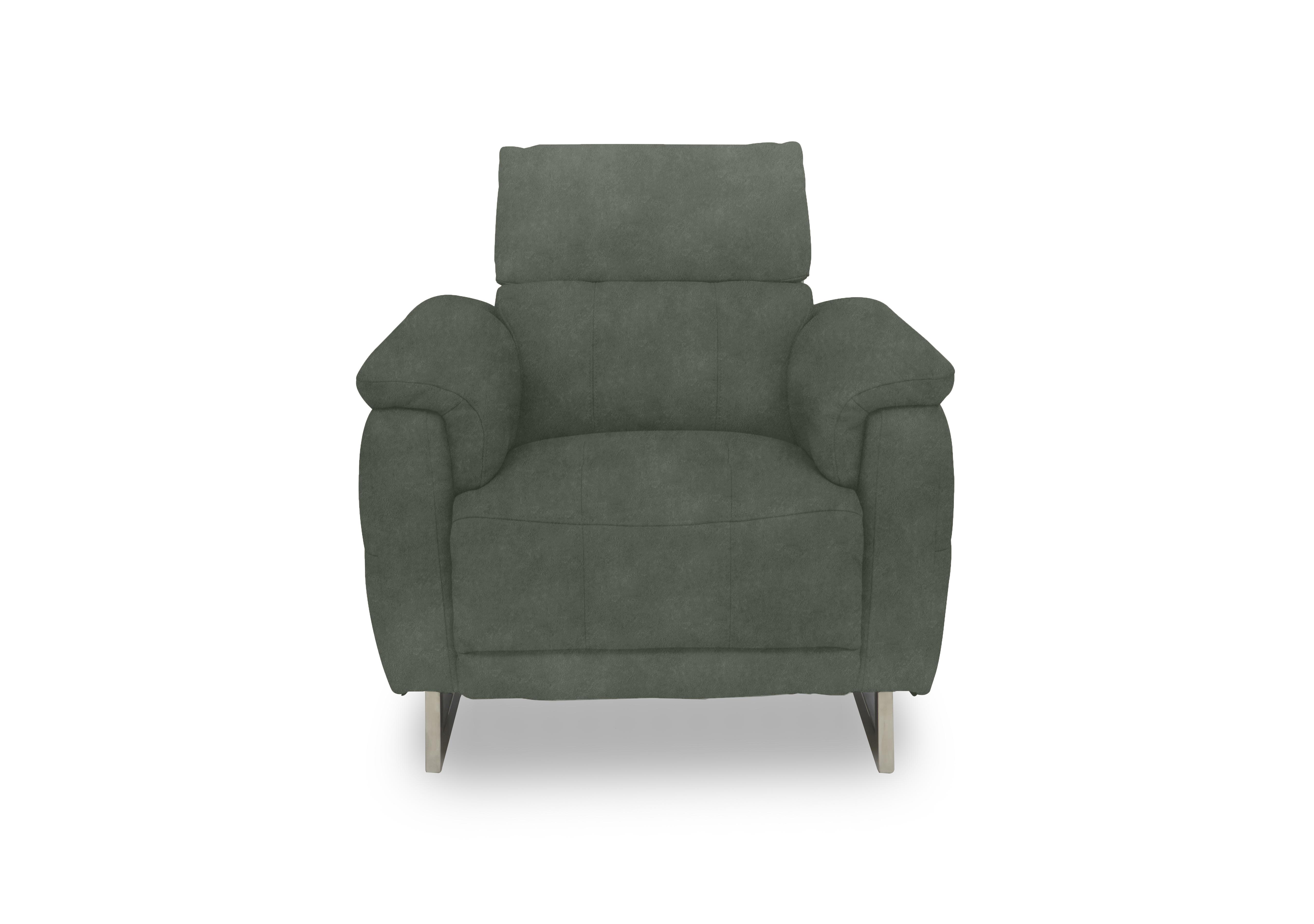 Moet Fabric Power Recliner Chair with Telescopic Headrest in 43514 Dexter Fern on Furniture Village