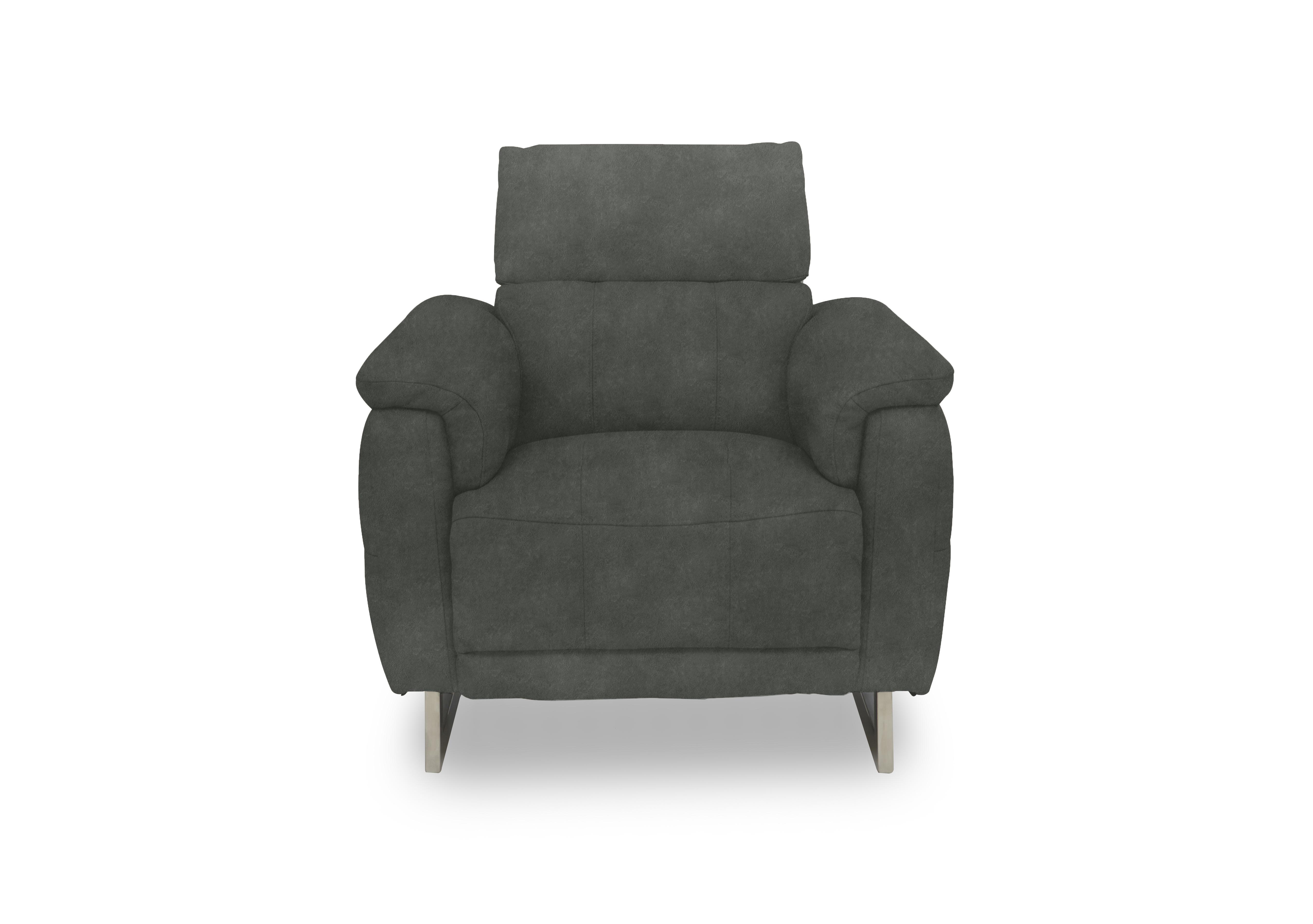 Moet Fabric Power Recliner Chair with Telescopic Headrest in 43515 Dexter Moss on Furniture Village