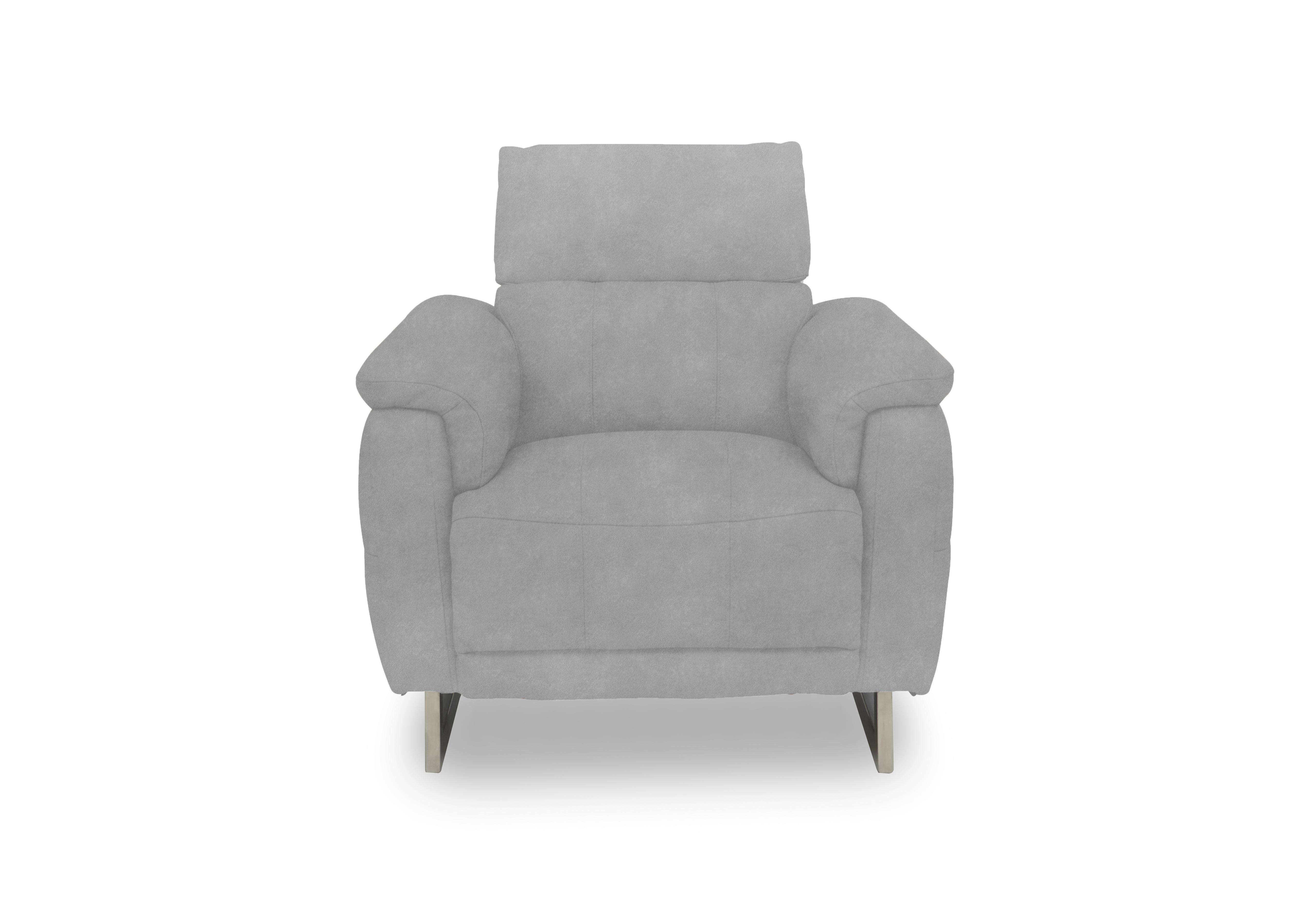 Moet Fabric Power Recliner Chair with Telescopic Headrest in 43516 Dexter Smoke on Furniture Village