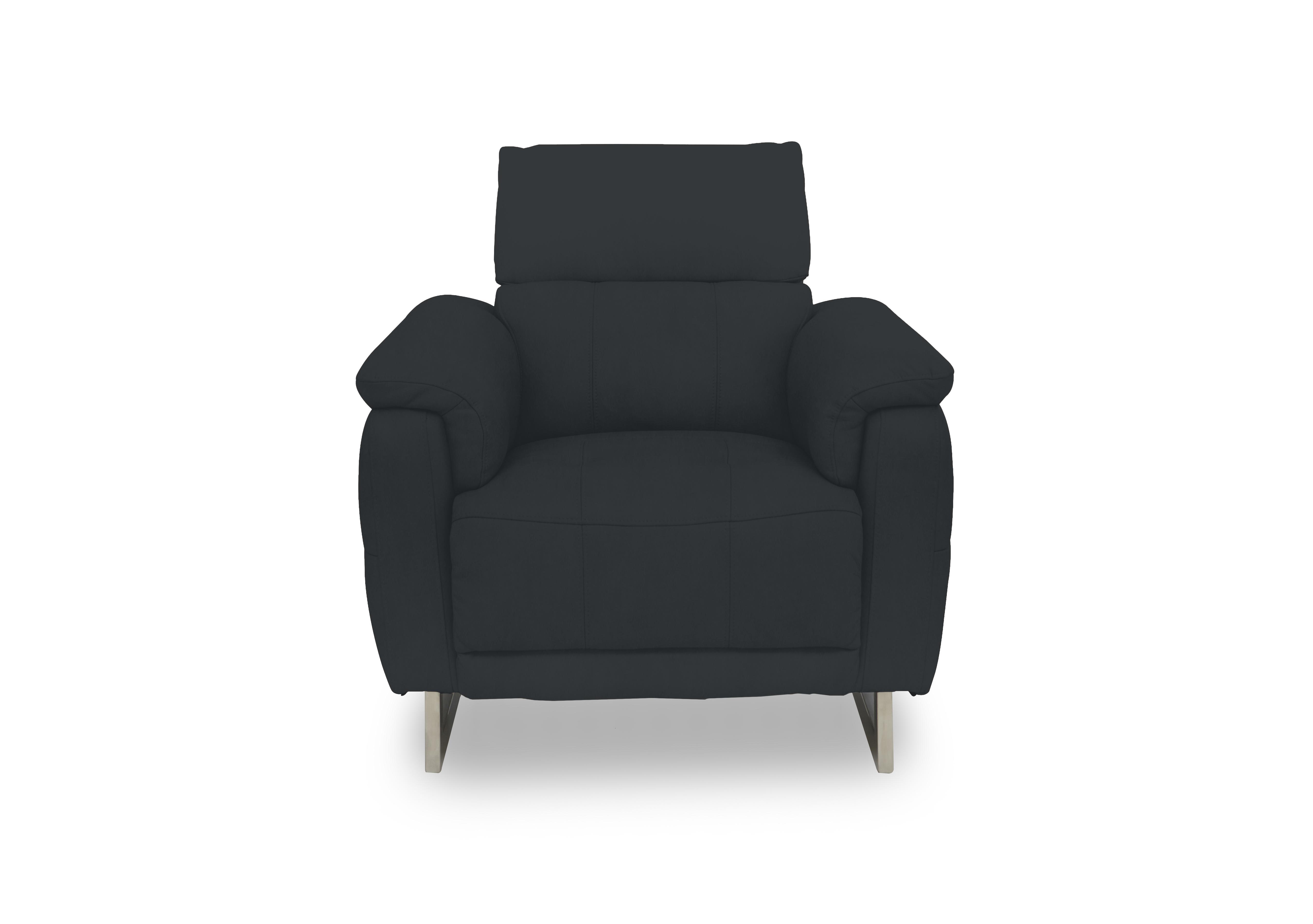 Moet Fabric Power Recliner Chair with Telescopic Headrest in 51002 Opulence Charcoal on Furniture Village